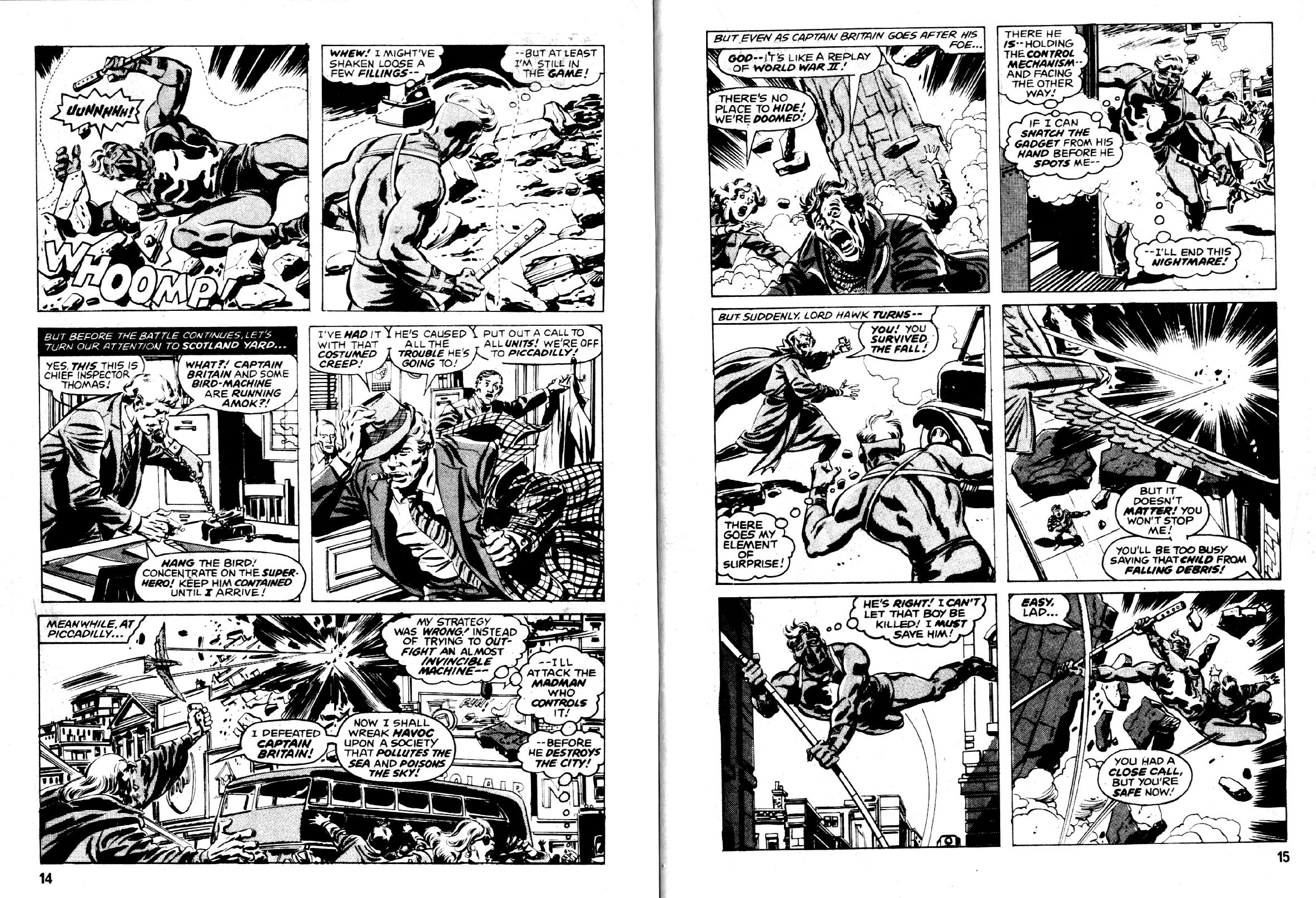 Read online Captain Britain (1976) comic -  Issue # _Special 2 - 8