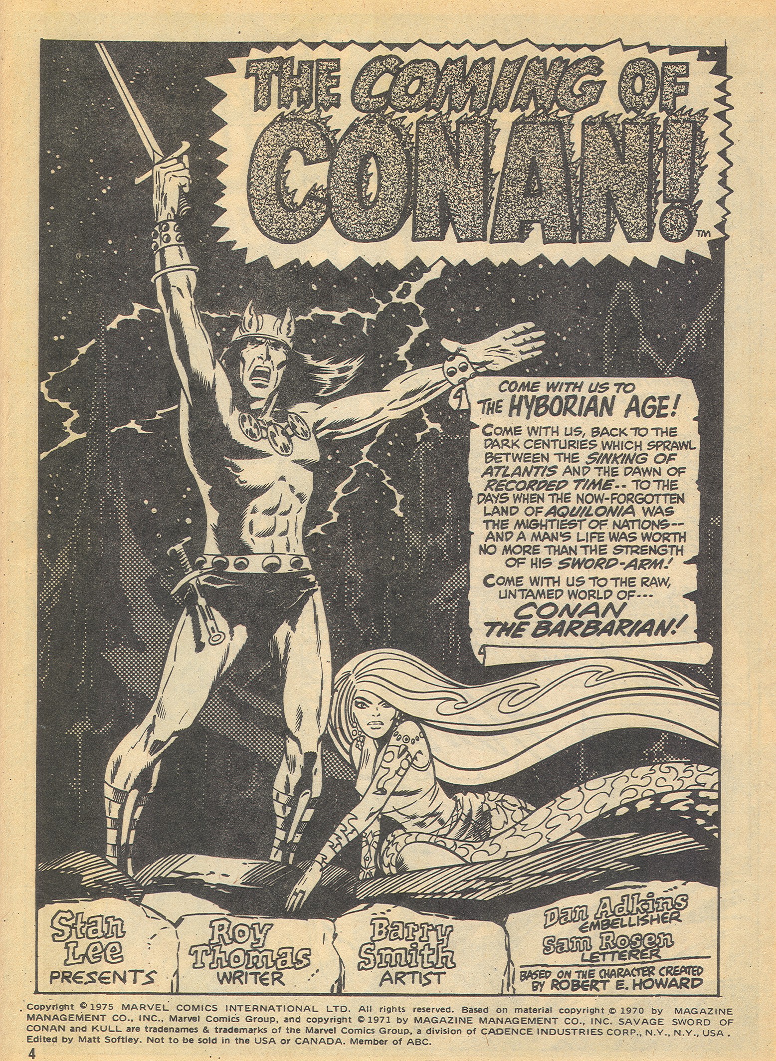 Read online The Savage Sword of Conan (1975) comic -  Issue #1 - 4