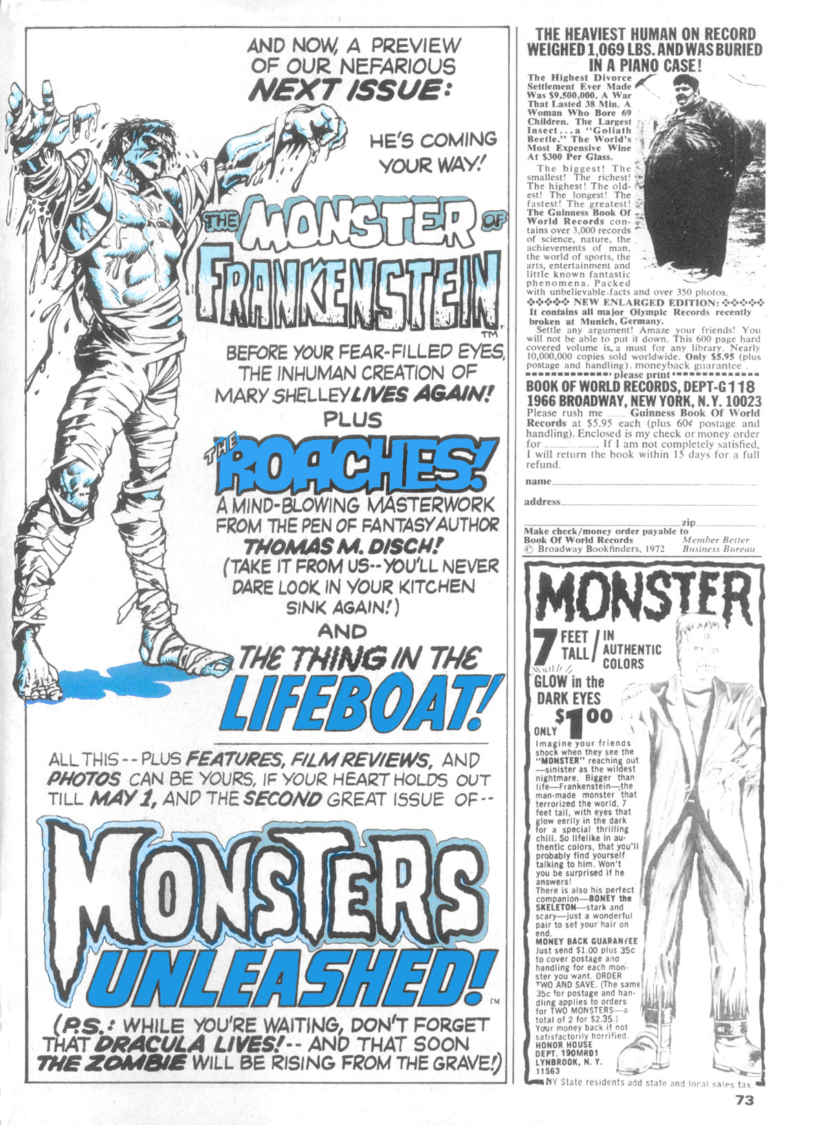 Read online Monsters Unleashed (1973) comic -  Issue #1 - 72