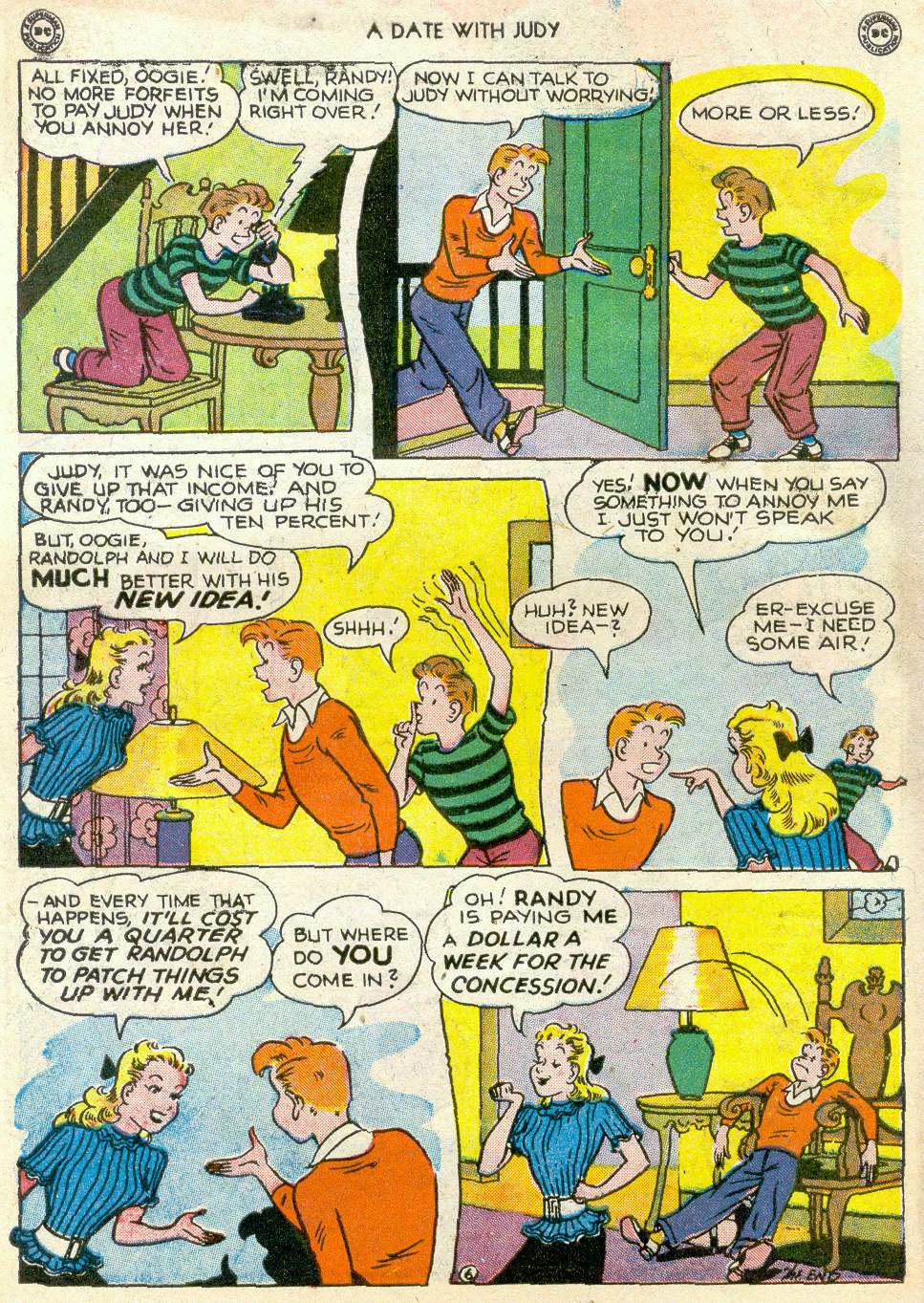 Read online A Date with Judy comic -  Issue #7 - 8
