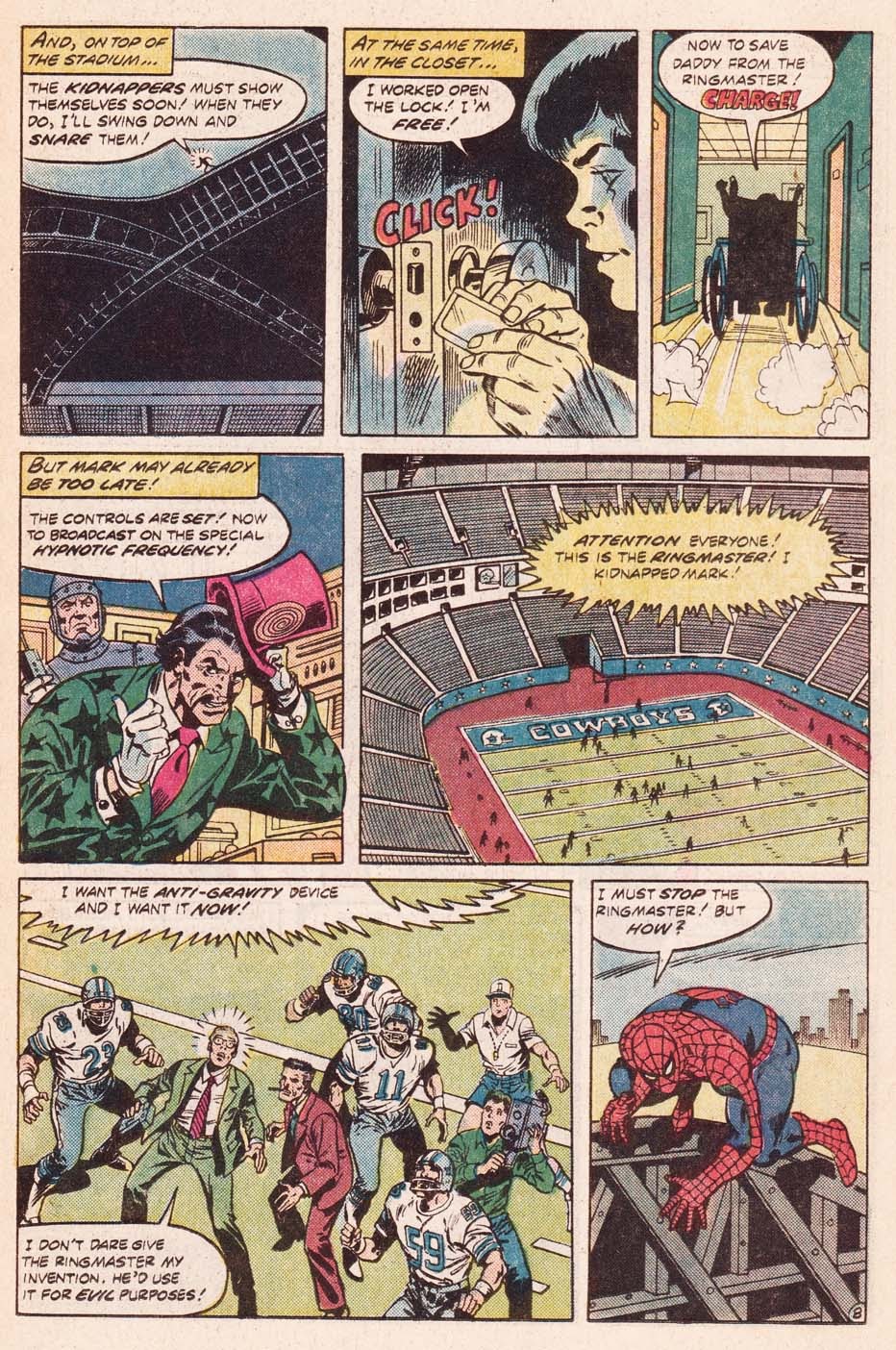 Read online Spider-Man and the Dallas Cowboys: "Danger in Dallas" comic -  Issue # Full - 9