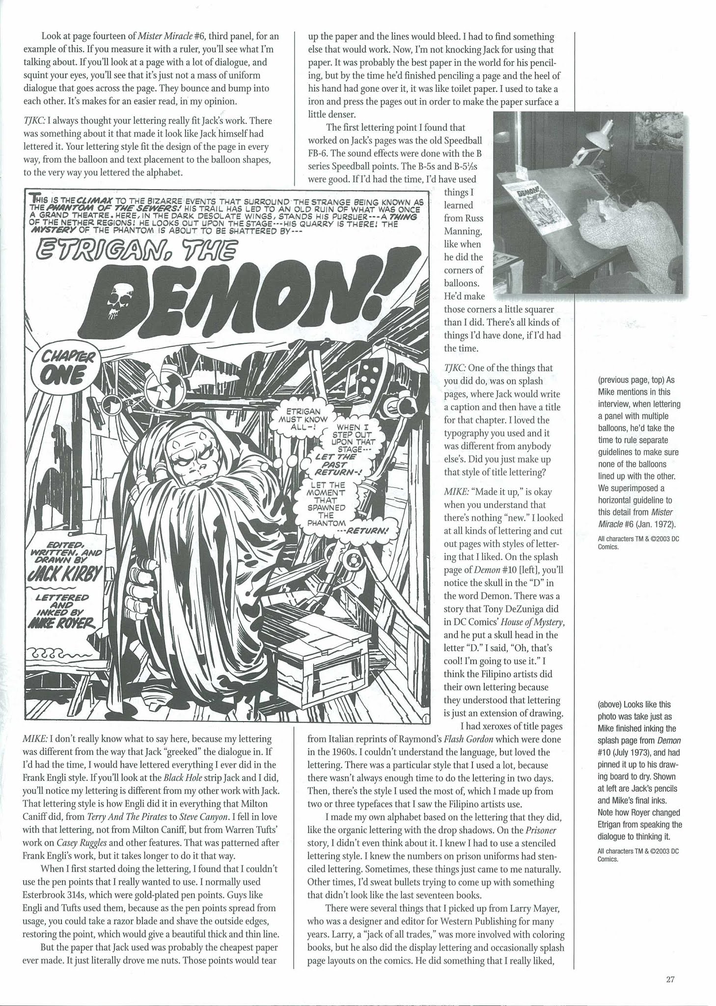 Read online The Jack Kirby Collector comic -  Issue #37 - 29