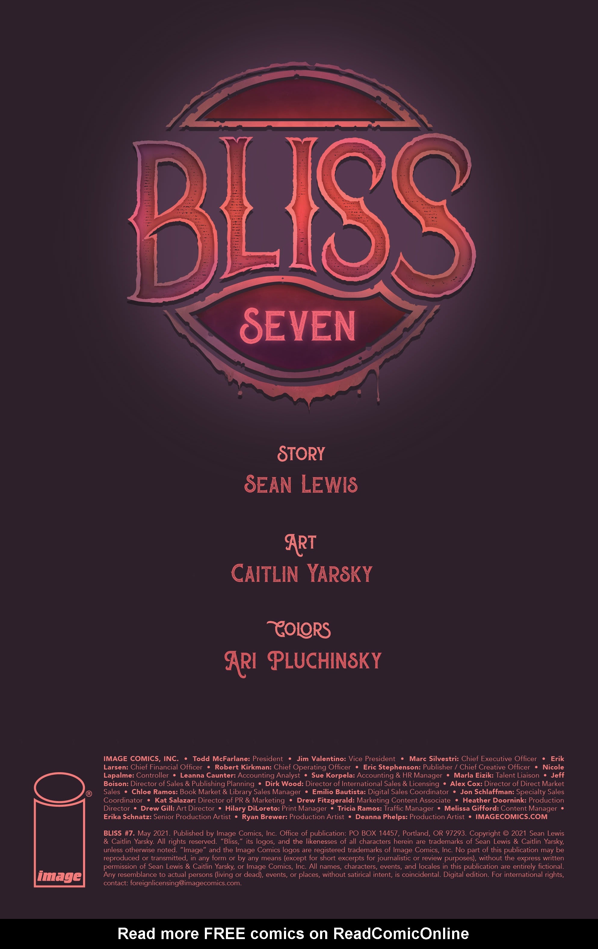 Read online Bliss comic -  Issue #7 - 2
