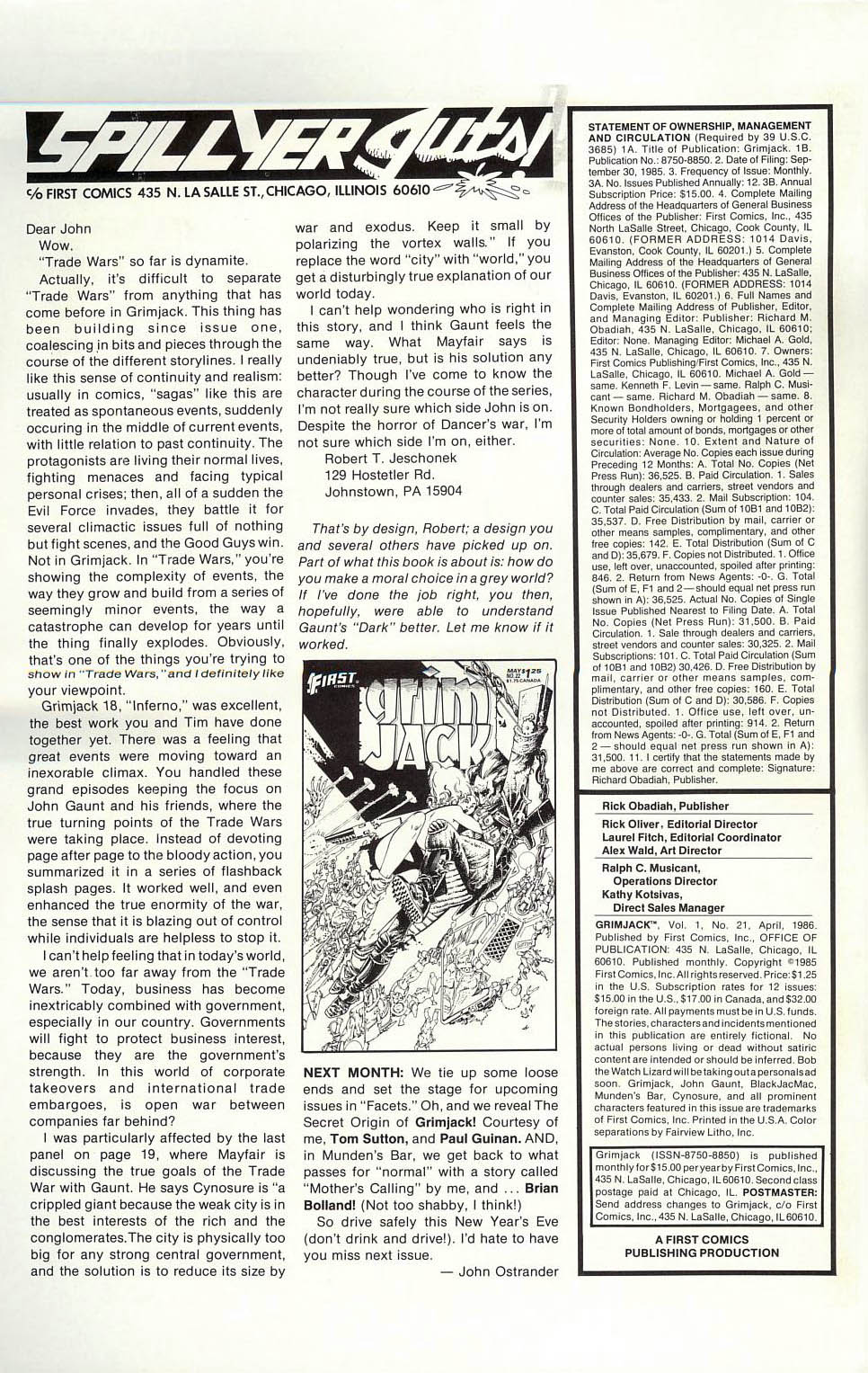 Read online Grimjack comic -  Issue #21 - 30