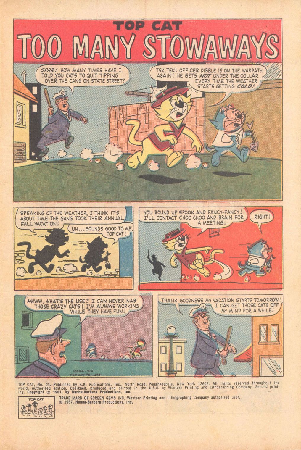 Read online Top Cat (1962) comic -  Issue #21 - 3