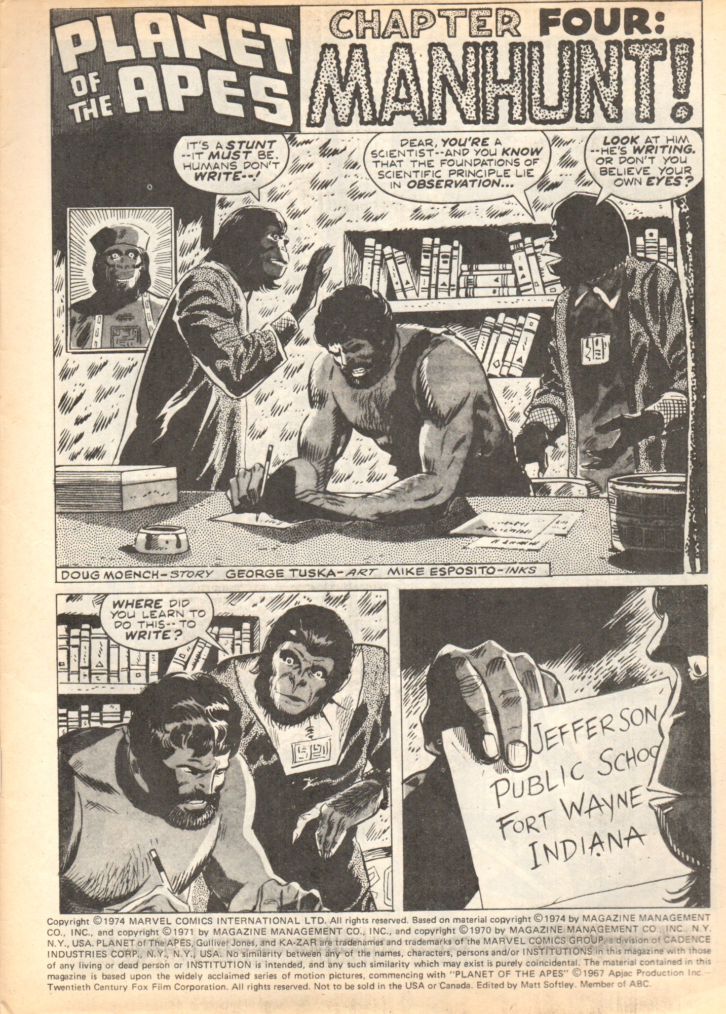 Read online Planet of the Apes (1974) comic -  Issue #4 - 3