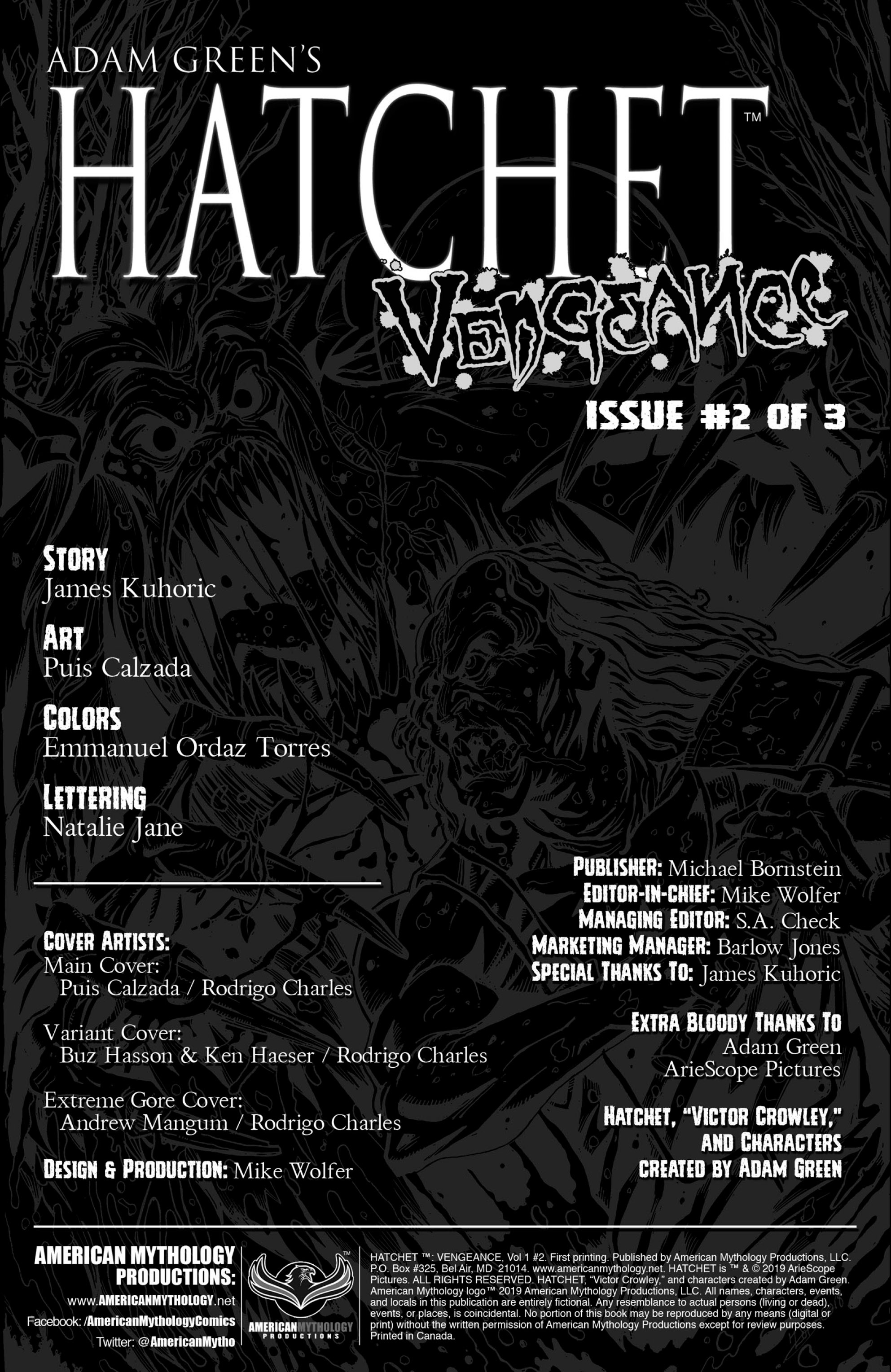 Read online Hatchet: Vengeance comic -  Issue #2 - 2