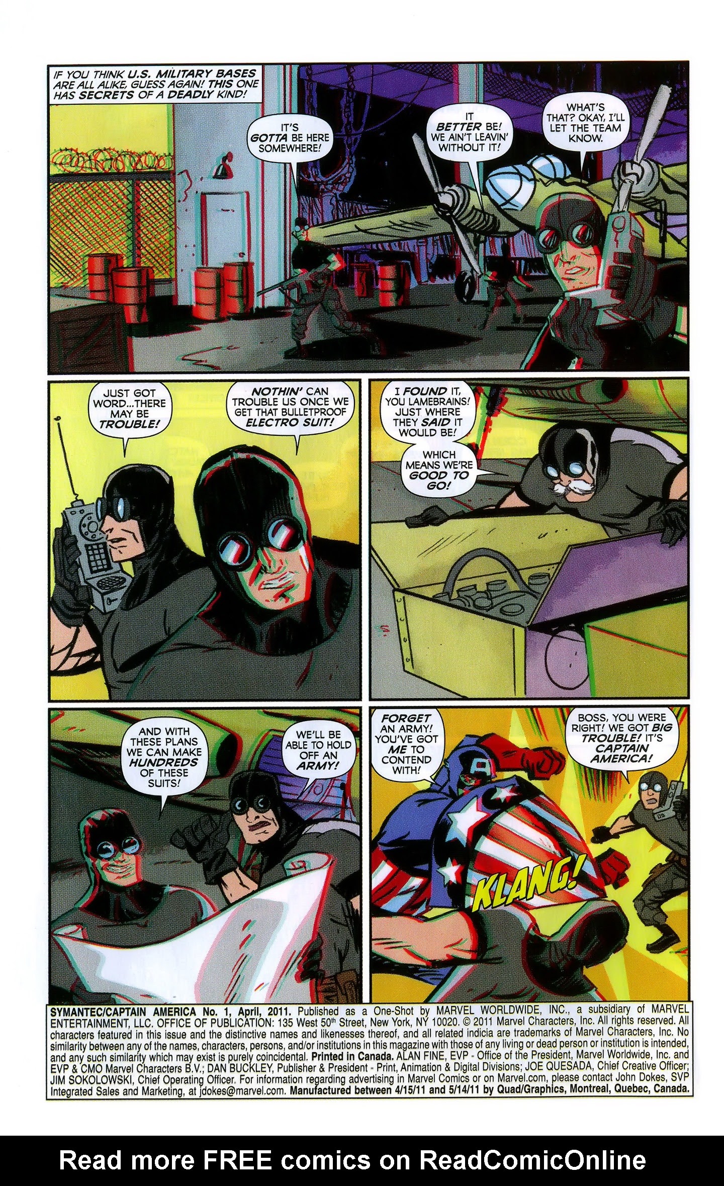 Read online Norton Captain America: Evil Lurks Everywhere comic -  Issue # Full - 4