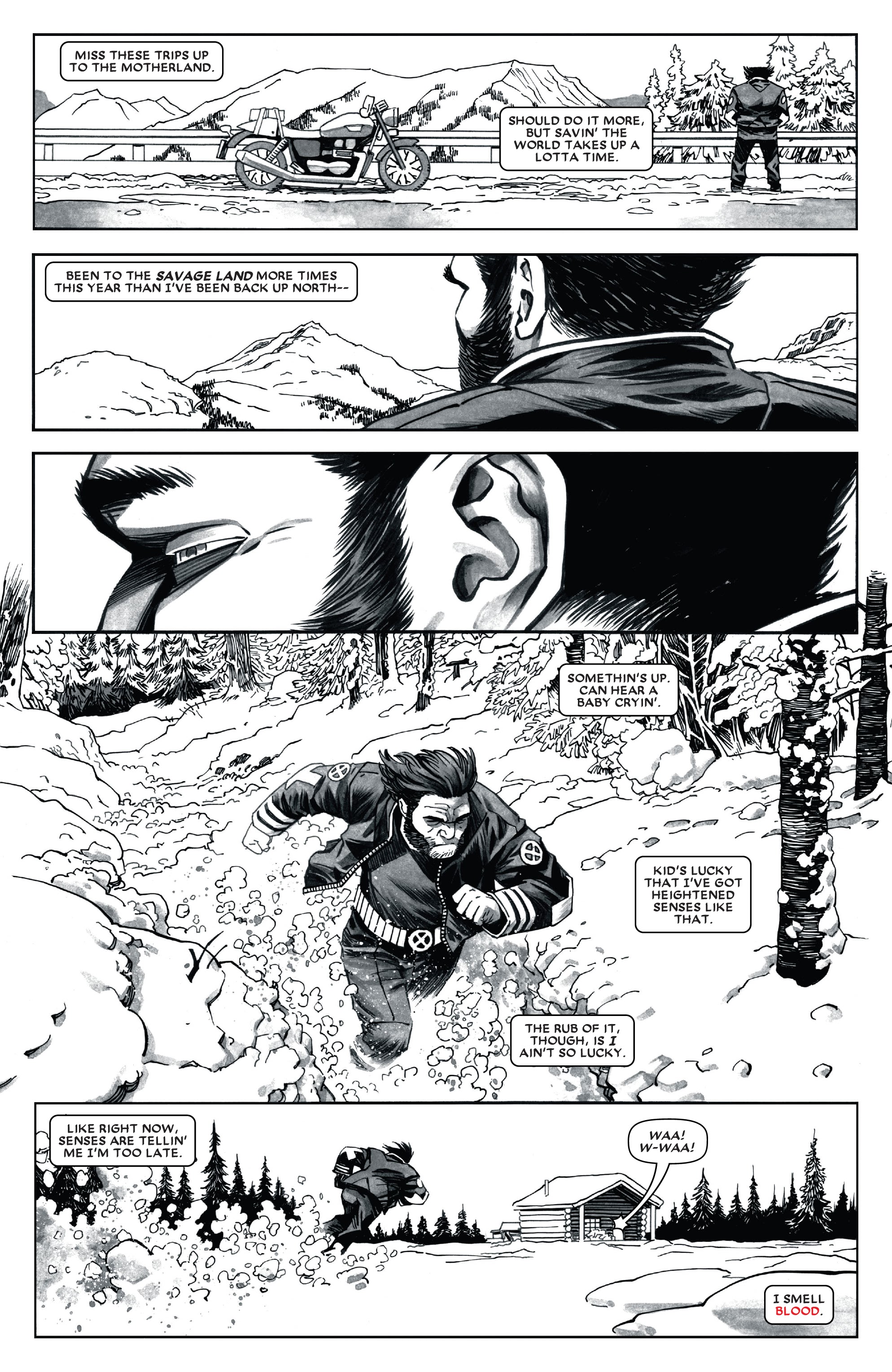 Read online Wolverine: Black, White & Blood comic -  Issue #1 - 21
