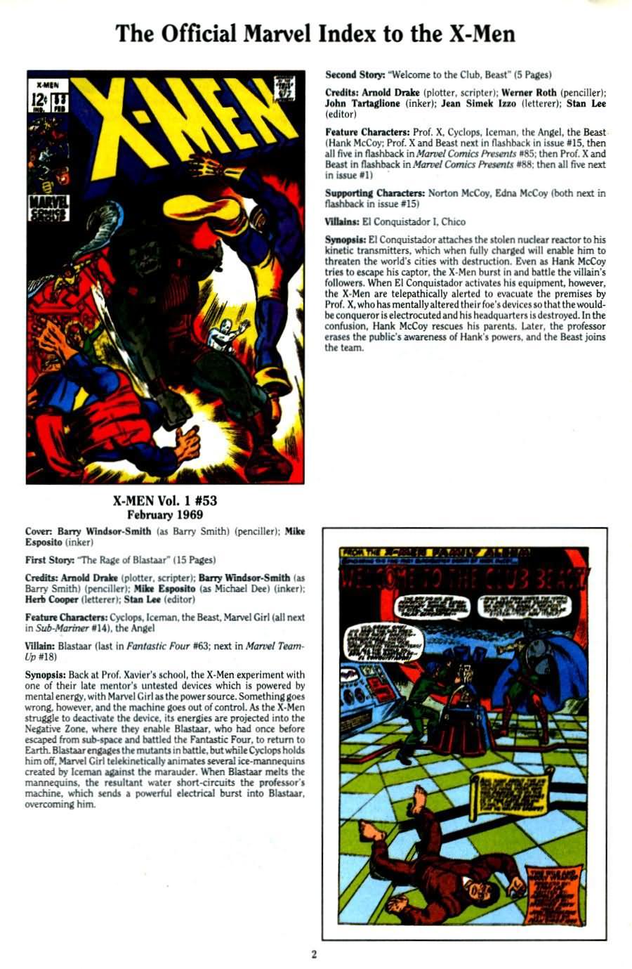 Read online The Official Marvel Index To The X-Men (1994) comic -  Issue #2 - 4