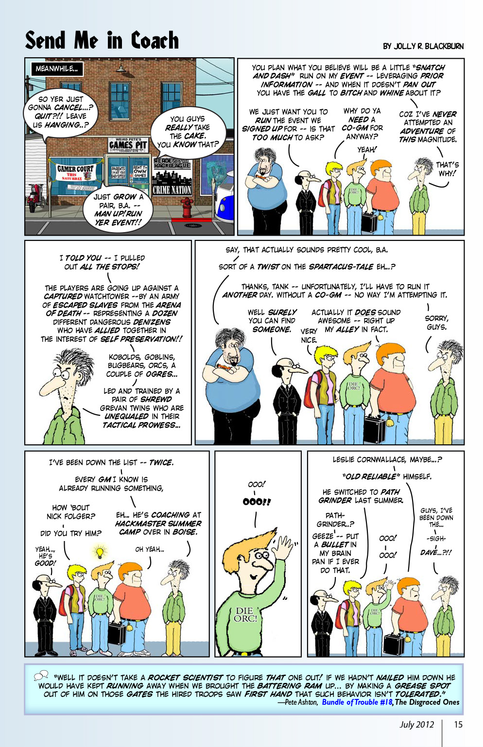 Read online Knights of the Dinner Table comic -  Issue #189 - 17