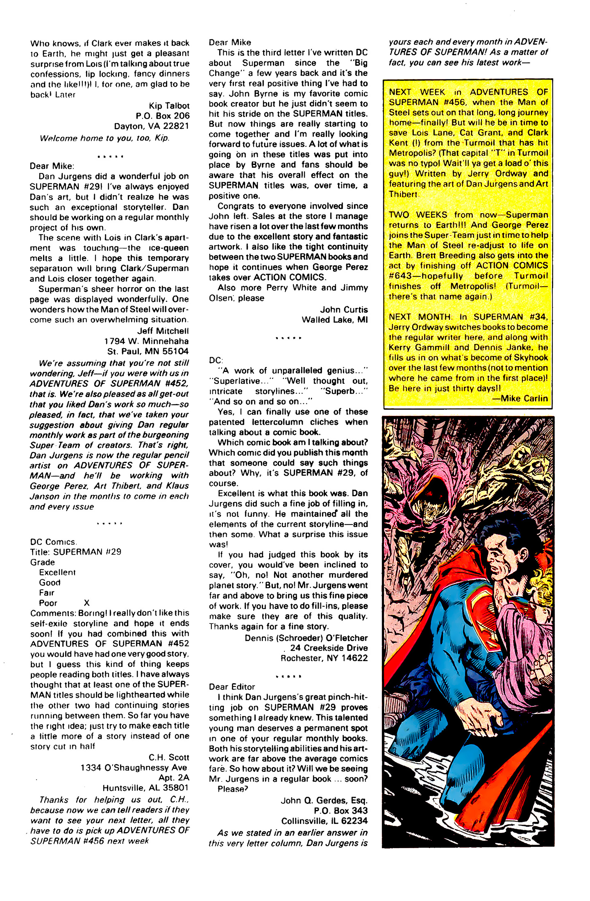 Read online Superman (1987) comic -  Issue #33 - 25