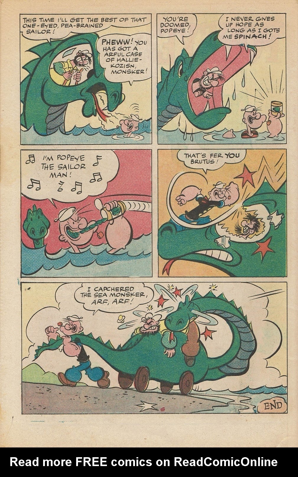 Read online Popeye (1948) comic -  Issue #109 - 32