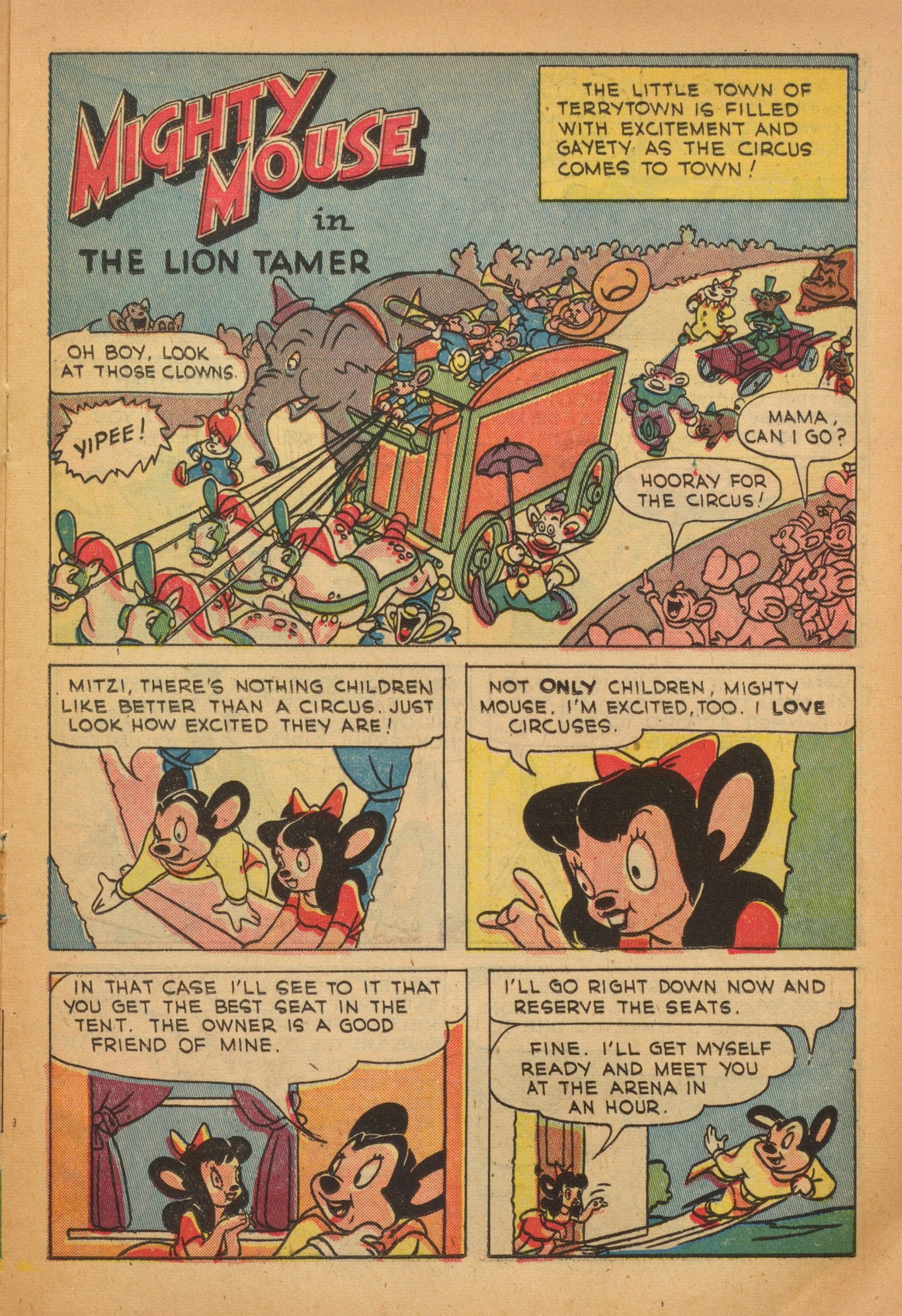 Read online Paul Terry's Mighty Mouse Comics comic -  Issue #6 - 21