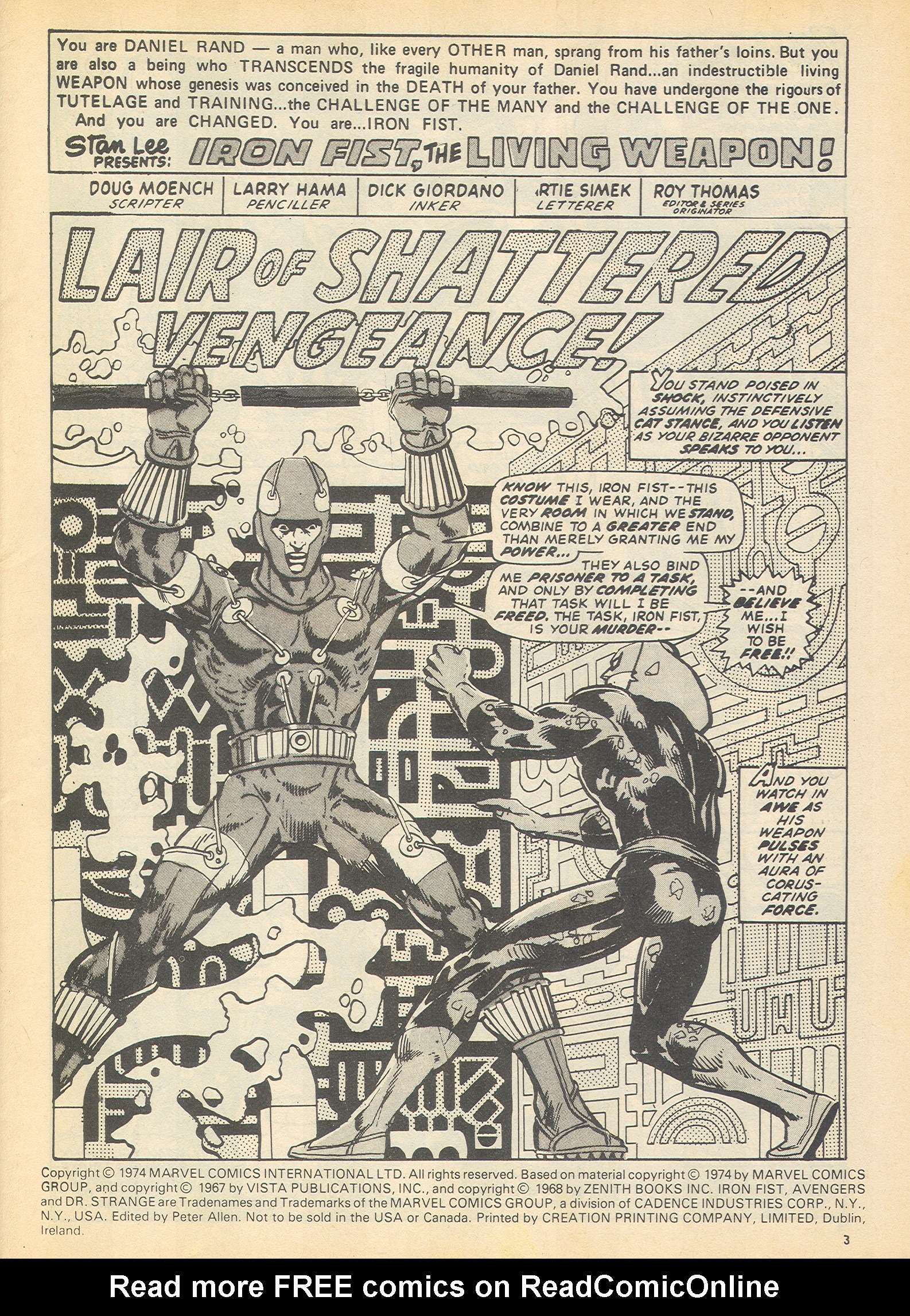 Read online The Avengers (1973) comic -  Issue #58 - 3