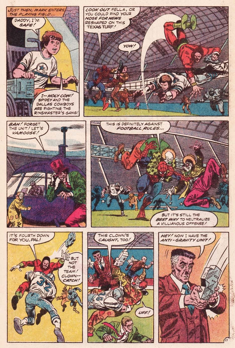 Read online Spider-Man and the Dallas Cowboys: "Danger in Dallas" comic -  Issue # Full - 12