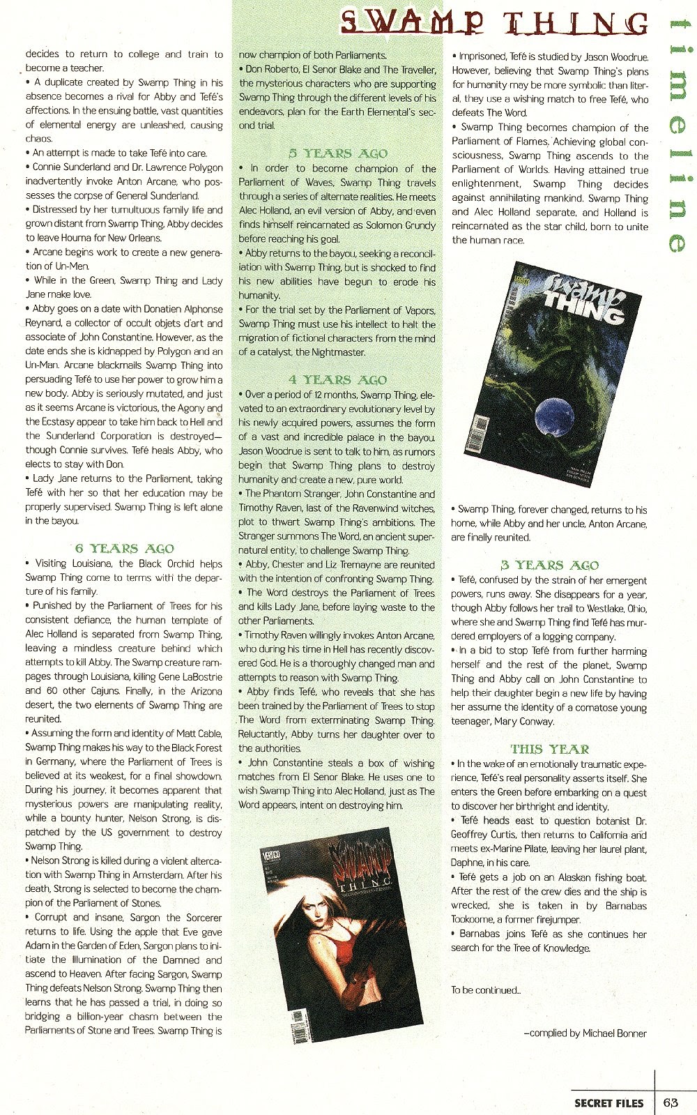 Read online Vertigo Secret Files & Origins: Swamp Thing comic -  Issue # Full - 56