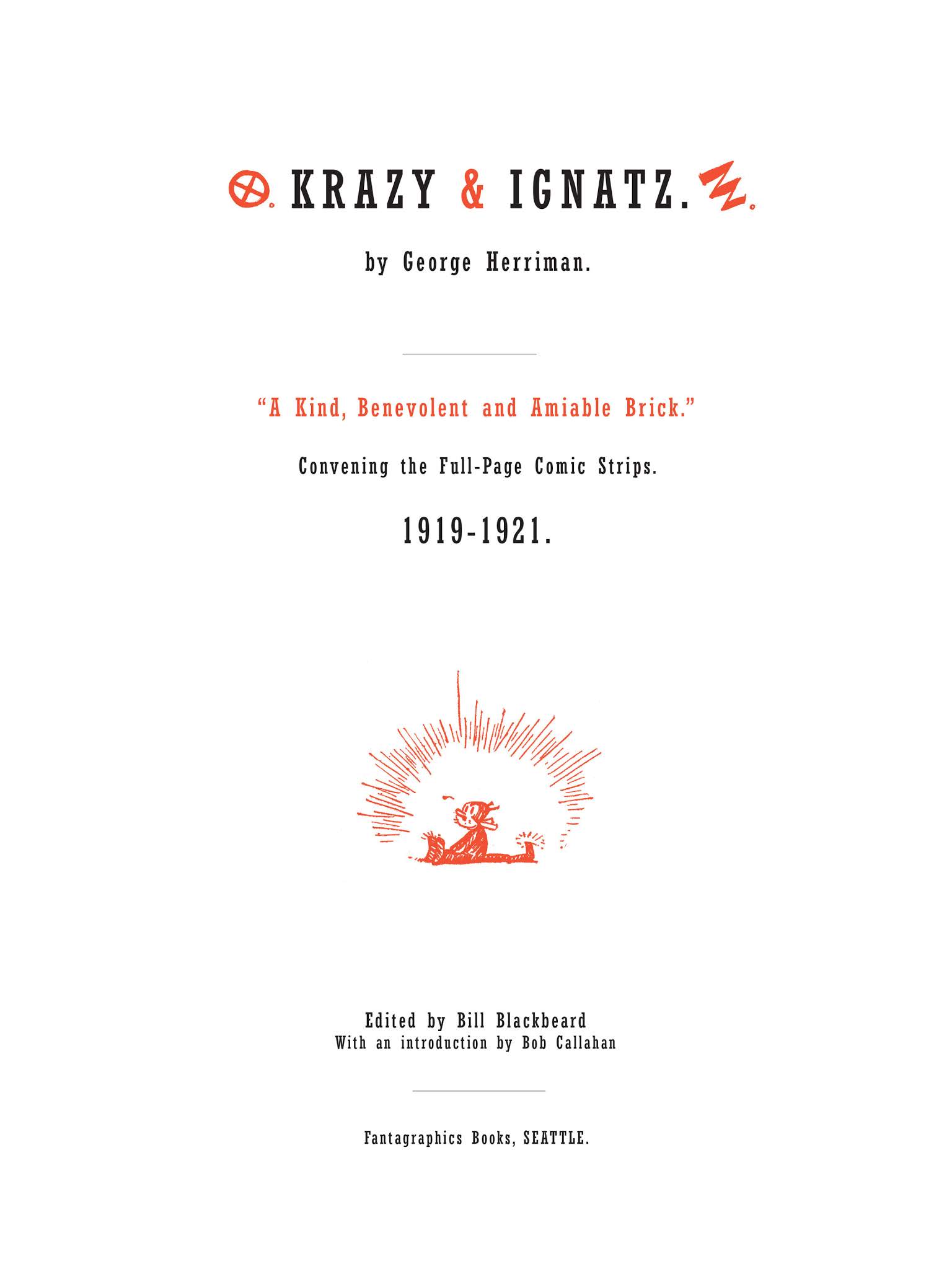 Read online Krazy & Ignatz comic -  Issue # TPB 2 - 4
