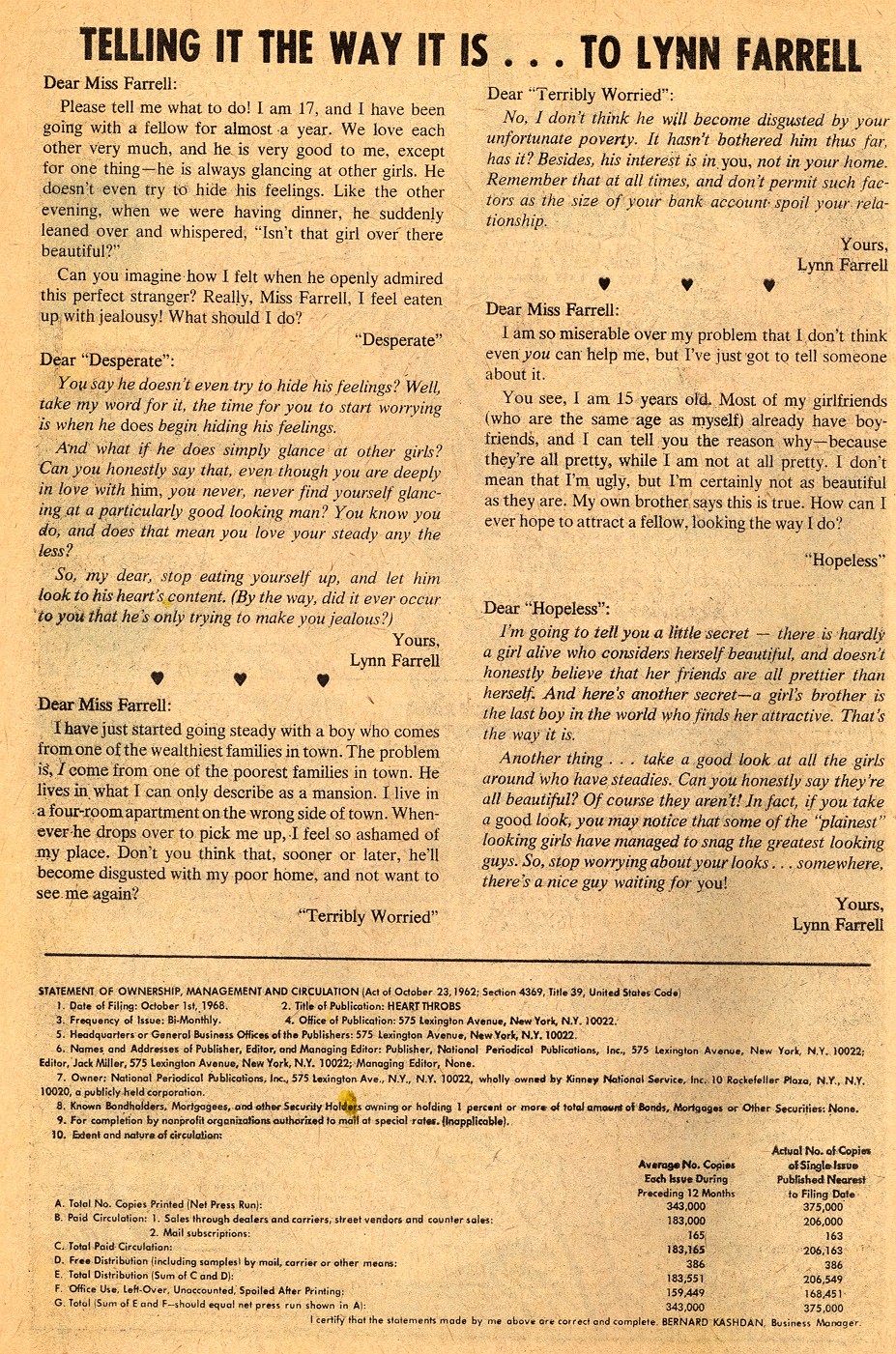 Read online Heart Throbs comic -  Issue #119 - 34