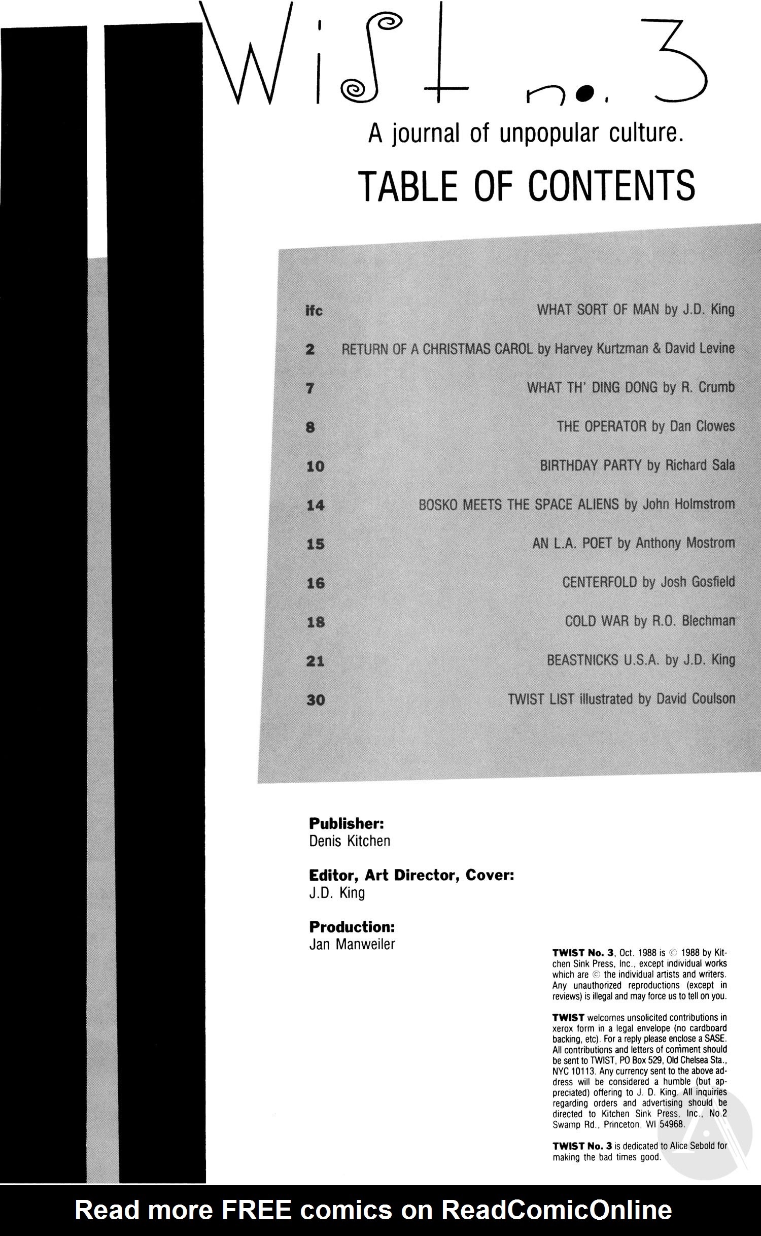 Read online Twist (1987) comic -  Issue #3 - 3