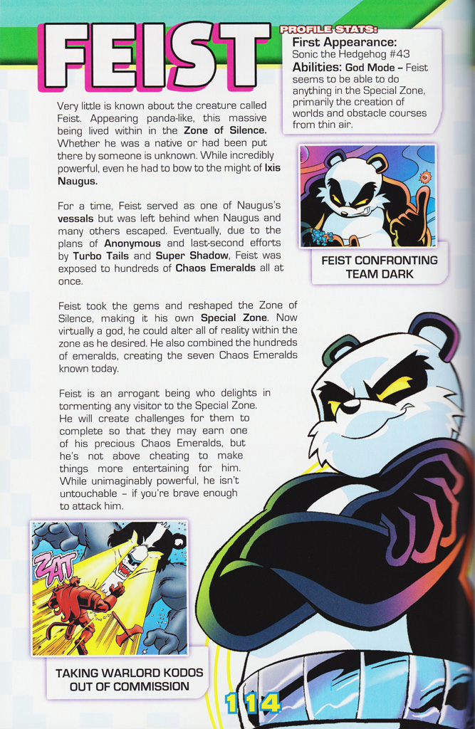 Read online Sonic the Hedgehog: The Complete Sonic Comic Encyclopedia comic -  Issue # TPB - 116