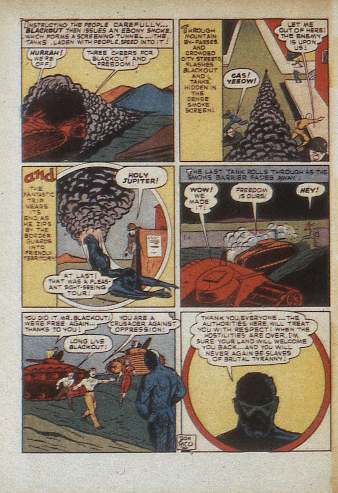 Read online Captain Battle Comics comic -  Issue #1 - 66