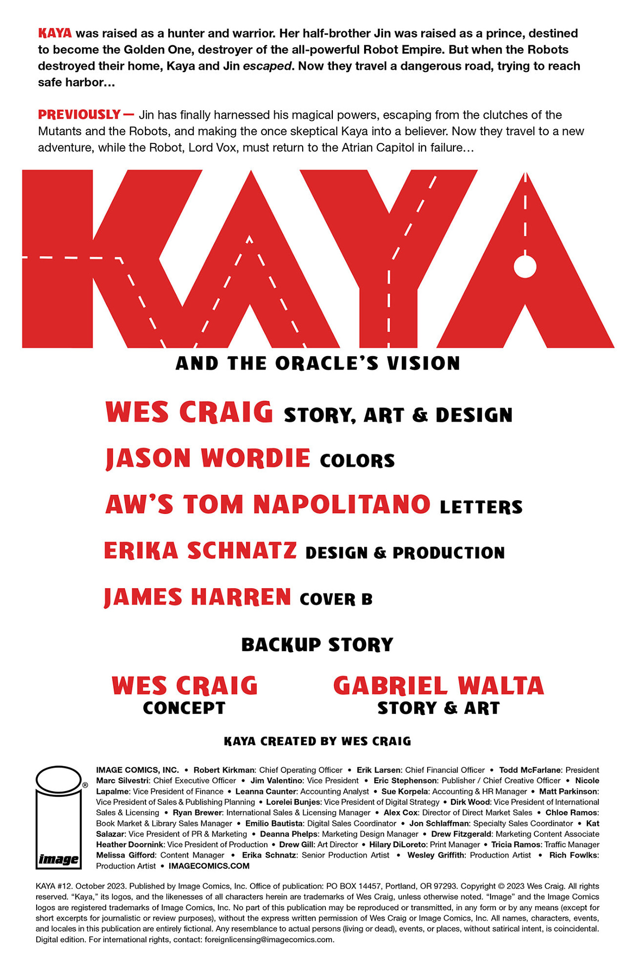 Read online Kaya comic -  Issue #12 - 2