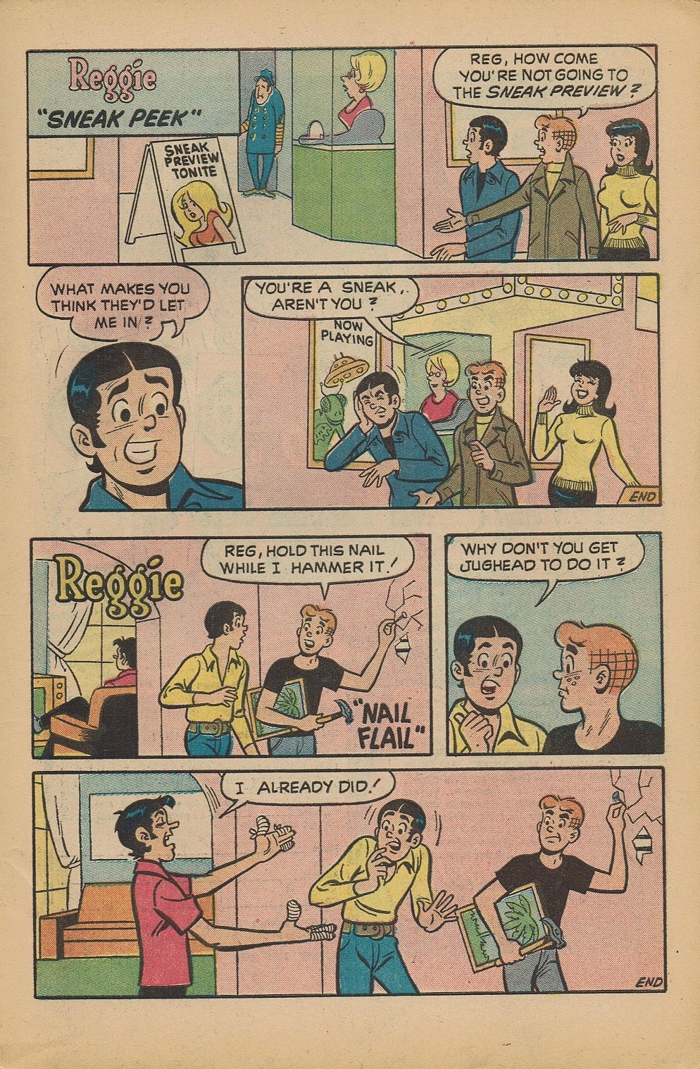 Read online Reggie's Wise Guy Jokes comic -  Issue #24 - 19