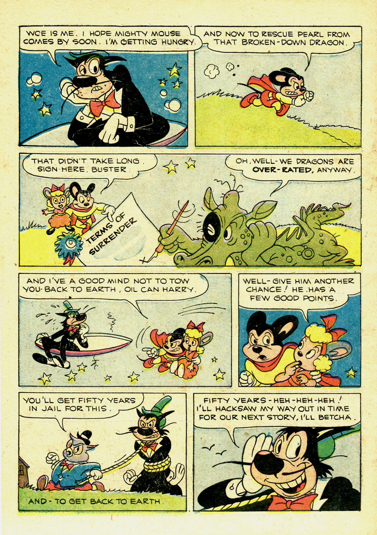 Read online Paul Terry's Mighty Mouse Comics comic -  Issue #30 - 34