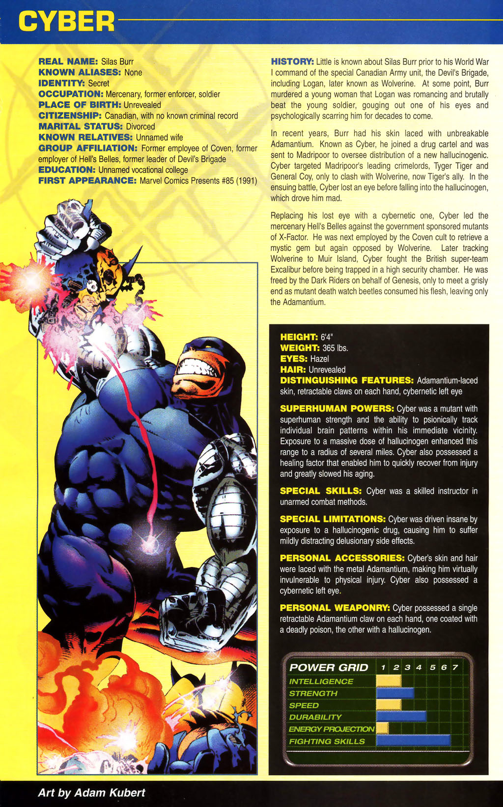 Read online Official Handbook of the Marvel Universe: Wolverine 2004 comic -  Issue # Full - 20