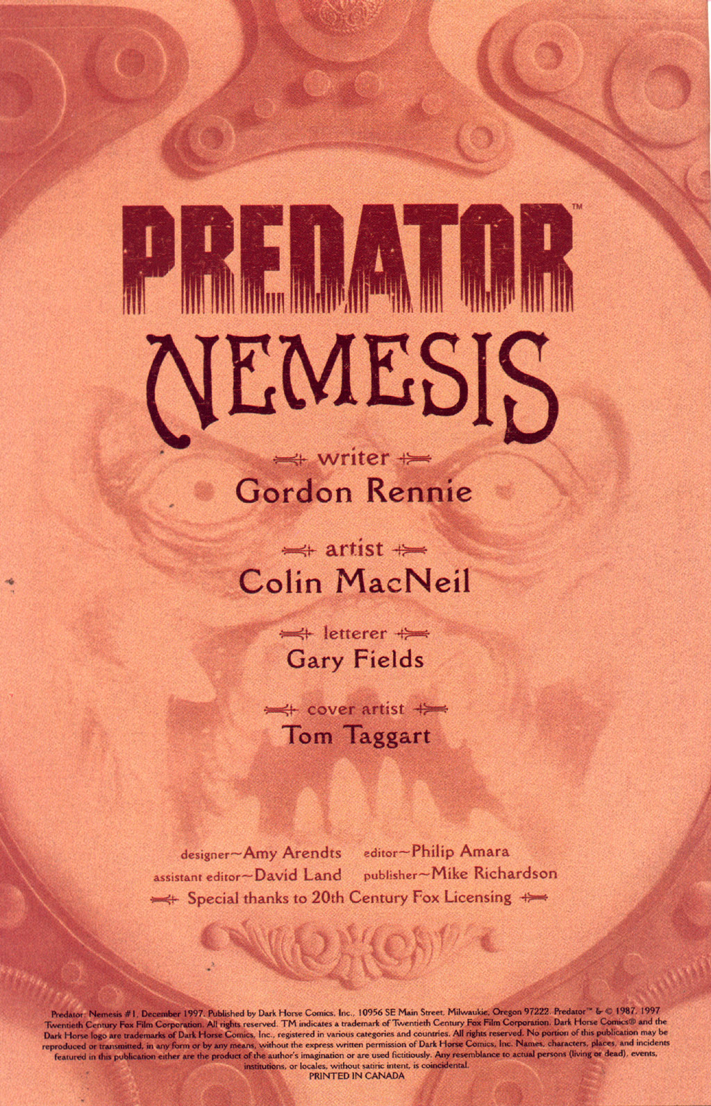 Read online Predator: Nemesis comic -  Issue #1 - 2