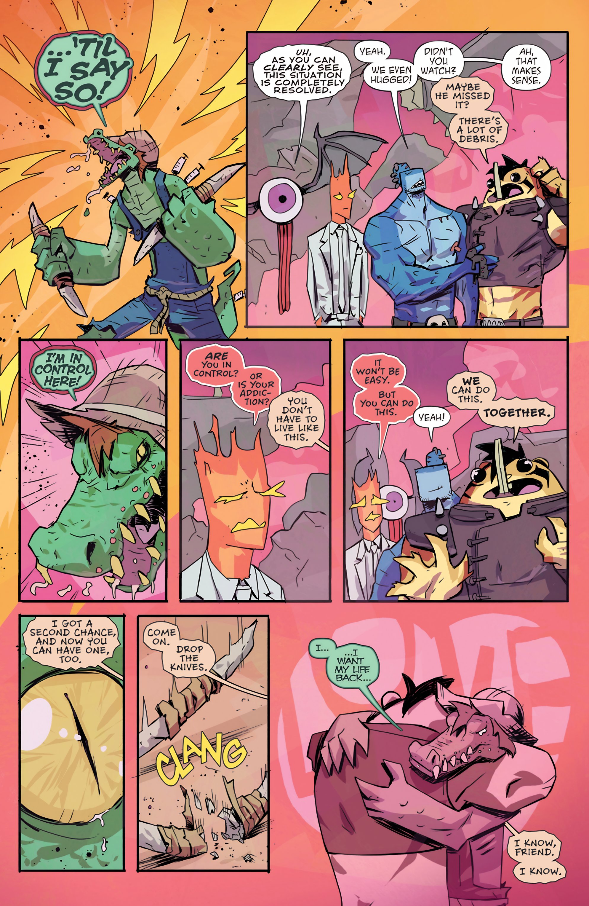 Read online Metalshark Bro: Assault On Hamzig Island comic -  Issue # TPB - 105