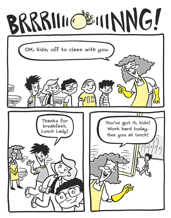 Read online Lunch Lady and the Schoolwide Scuffle comic -  Issue # TPB - 87