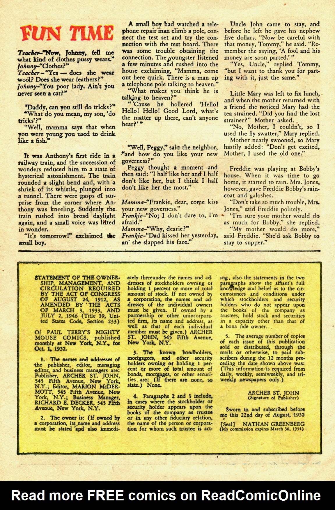 Read online Paul Terry's Mighty Mouse Comics comic -  Issue #37 - 12