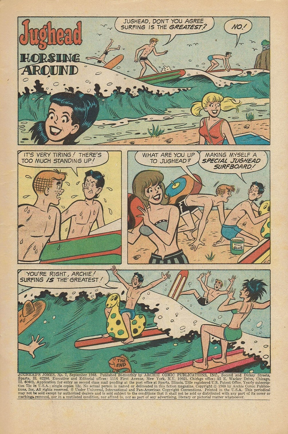 Read online Jughead's Jokes comic -  Issue #7 - 3