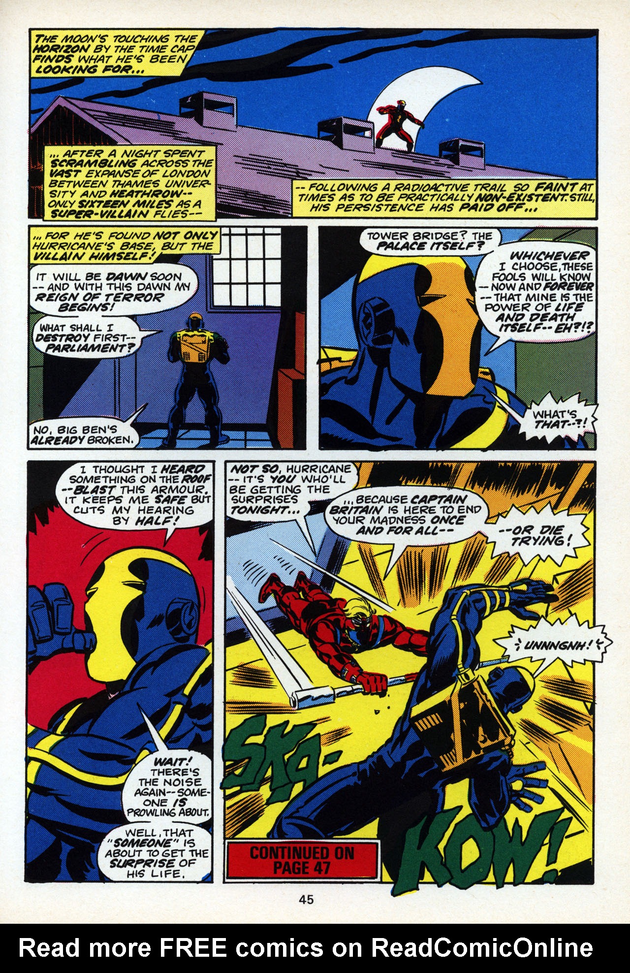 Read online Captain Britain (1976) comic -  Issue # _Annual - 44