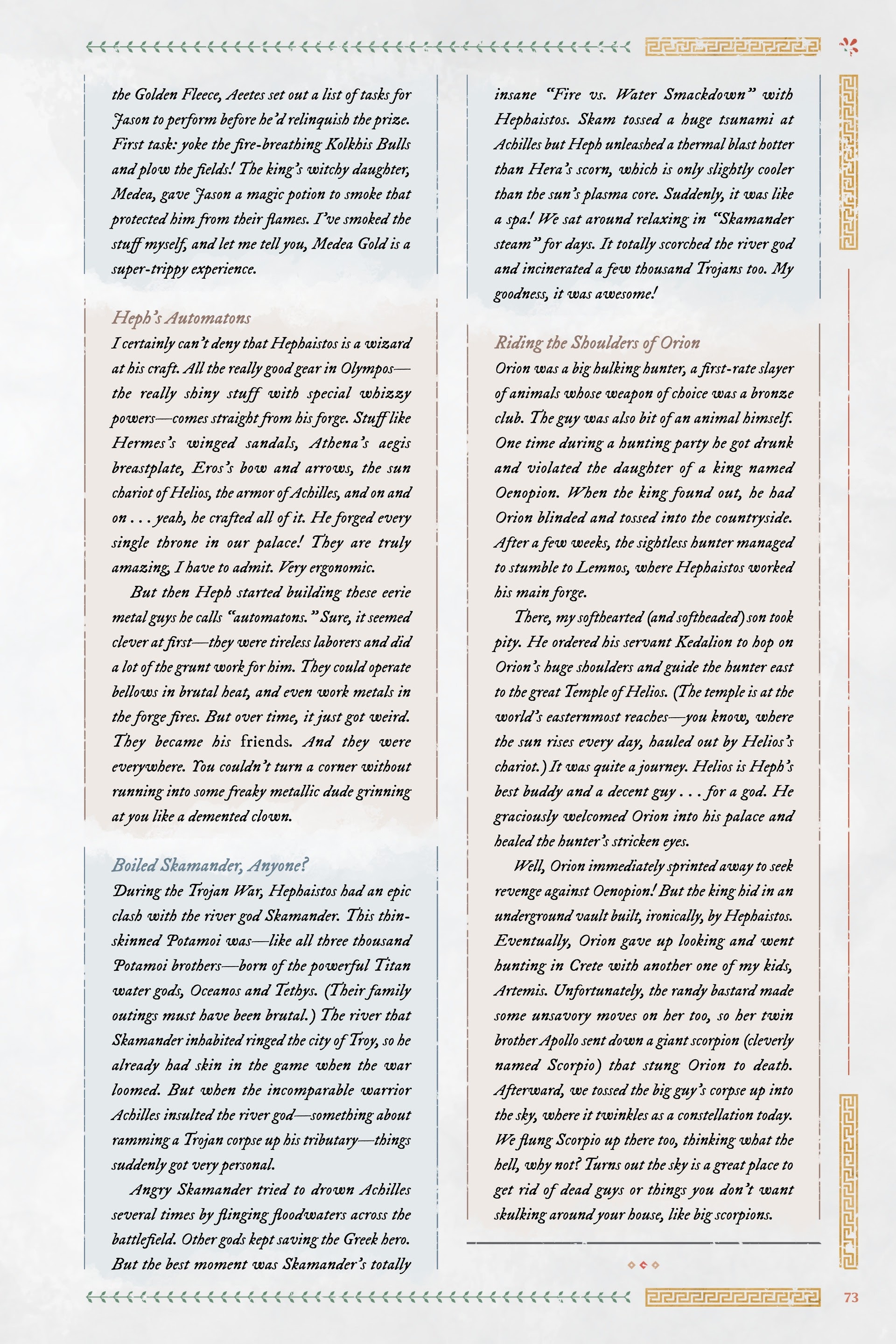 Read online Immortals Fenyx Rising: A Traveler's Guide to the Golden Isle comic -  Issue # TPB - 73