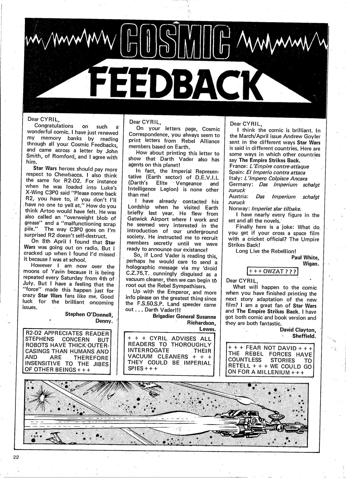 Read online Star Wars Weekly comic -  Issue #146 - 22