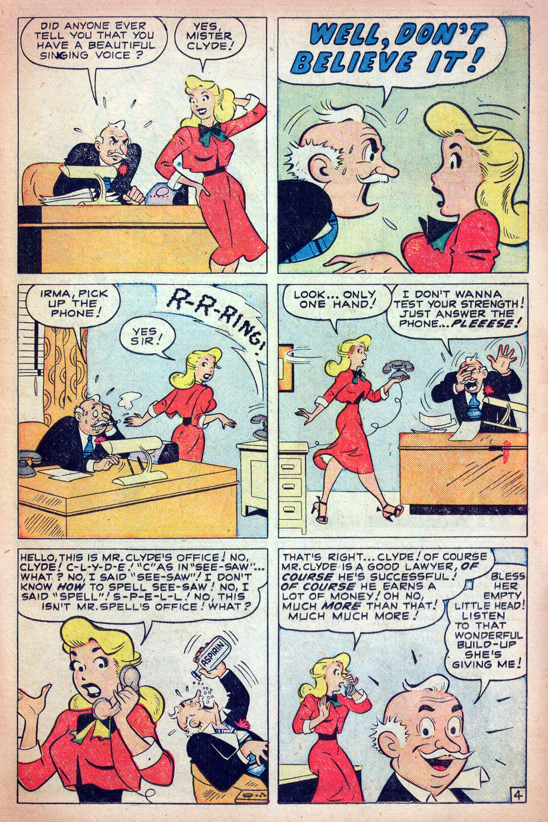 Read online My Friend Irma comic -  Issue #4 - 17