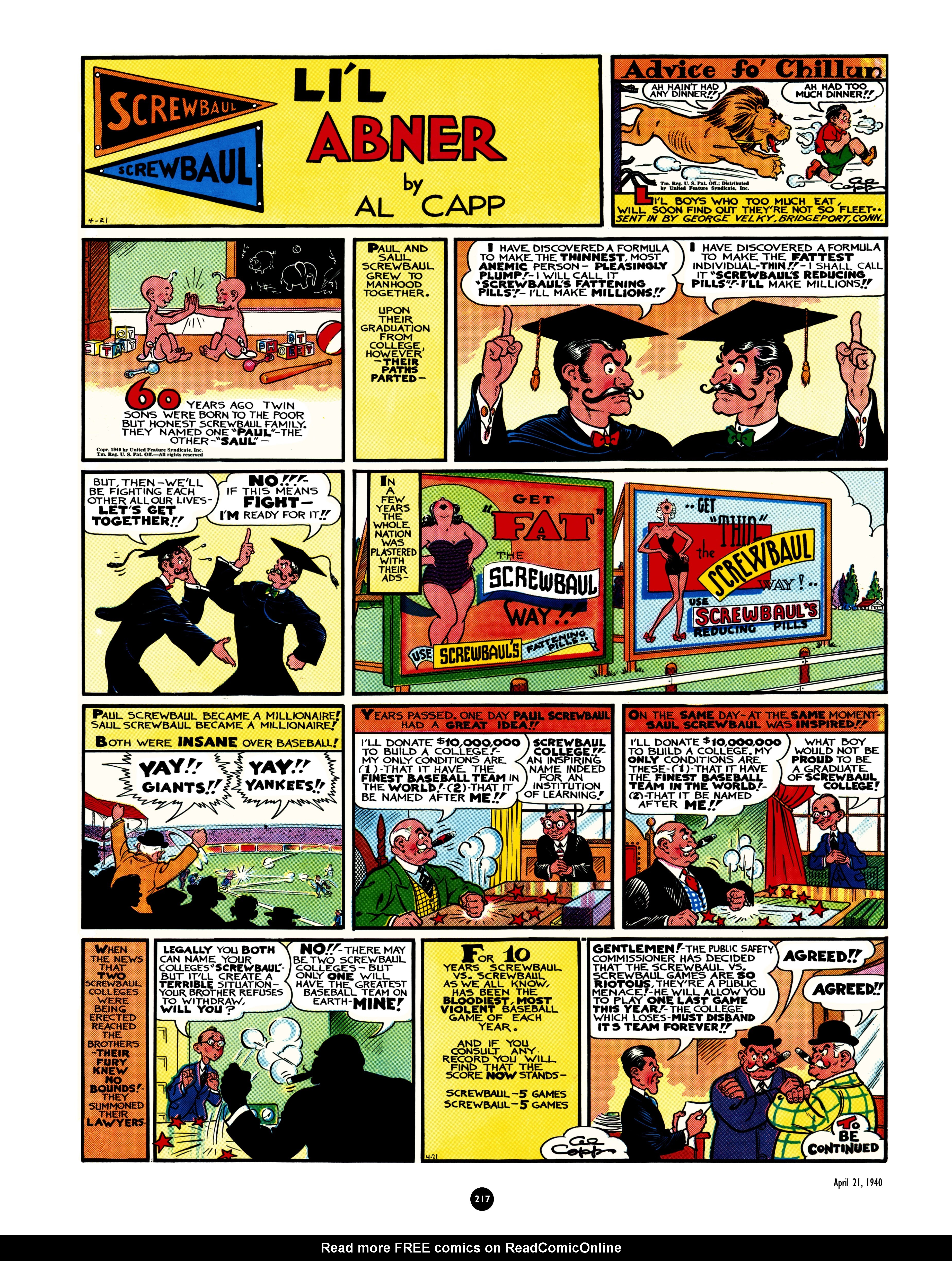 Read online Al Capp's Li'l Abner Complete Daily & Color Sunday Comics comic -  Issue # TPB 3 (Part 3) - 19