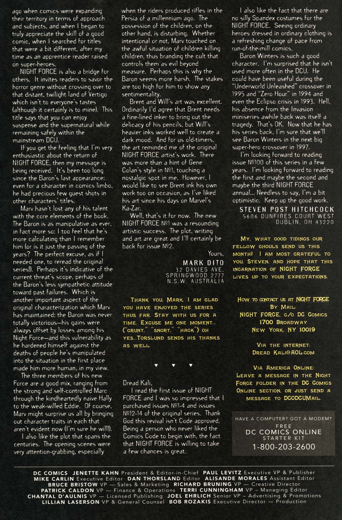 Read online Night Force comic -  Issue #5 - 25