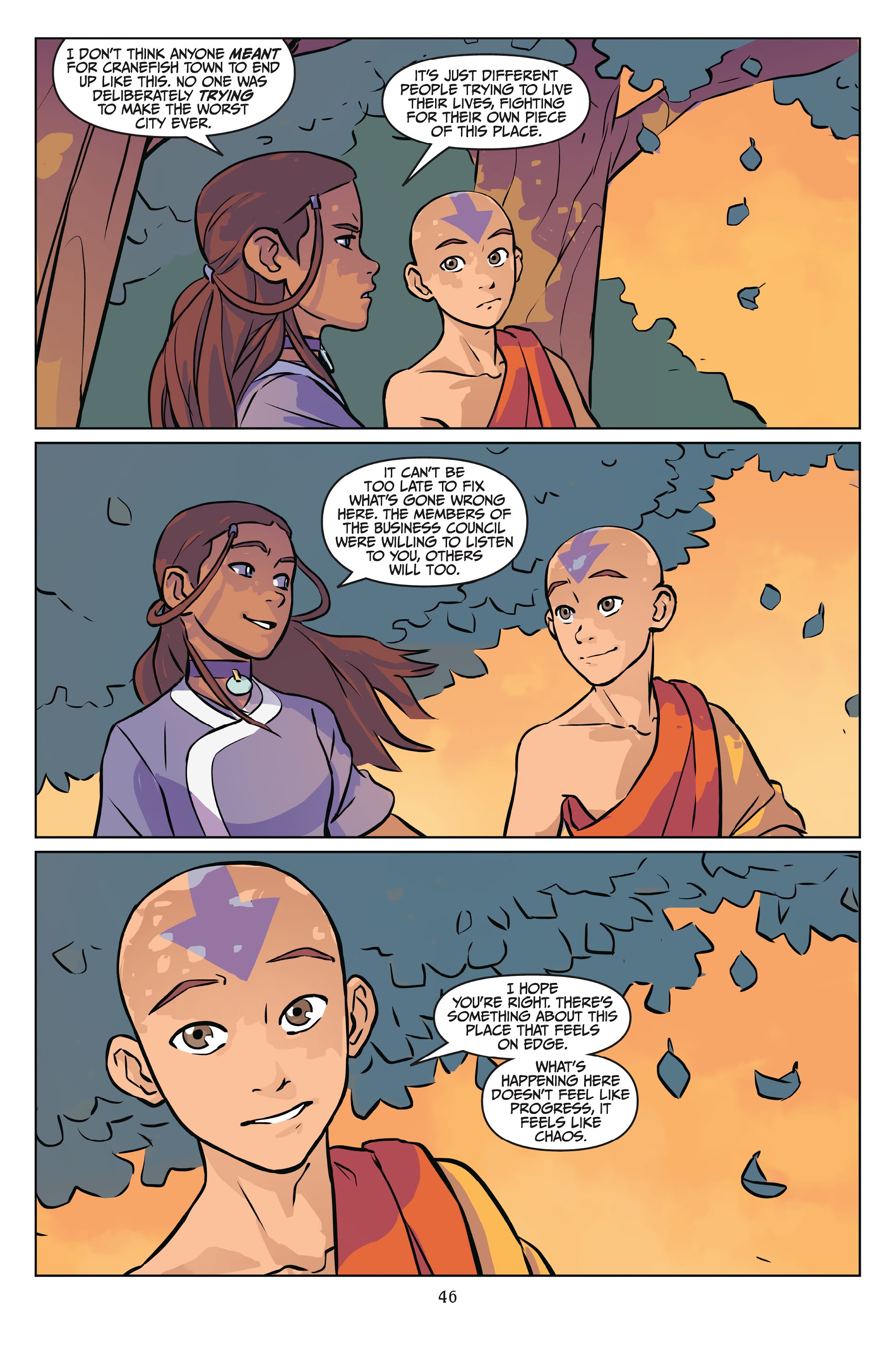 Read online Nickelodeon Avatar: The Last Airbender - Imbalance comic -  Issue # _Omnibus (Part 1) - 47