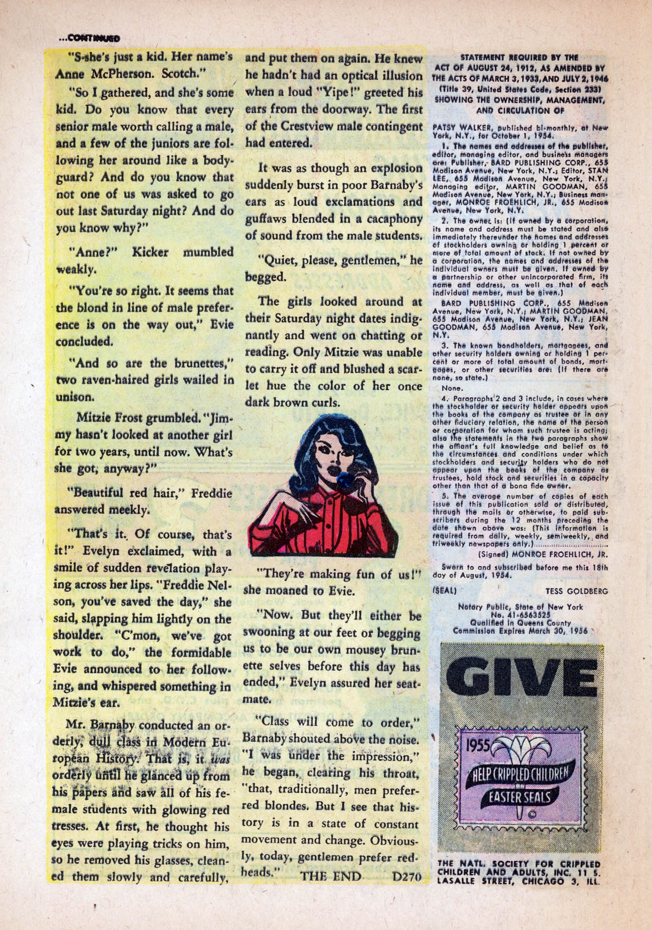 Read online Patsy Walker comic -  Issue #59 - 24