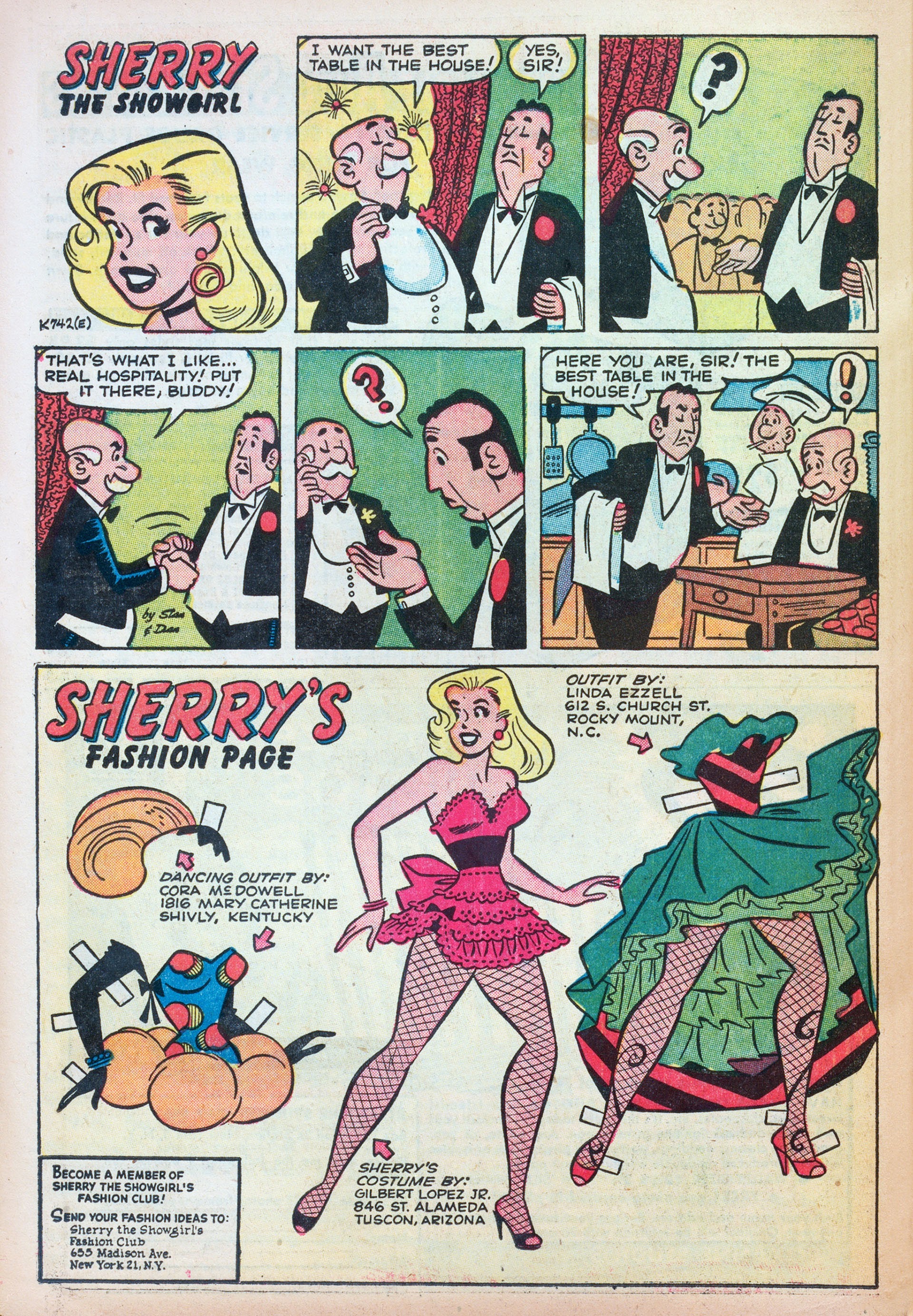 Read online Sherry the Showgirl (1956) comic -  Issue #3 - 26