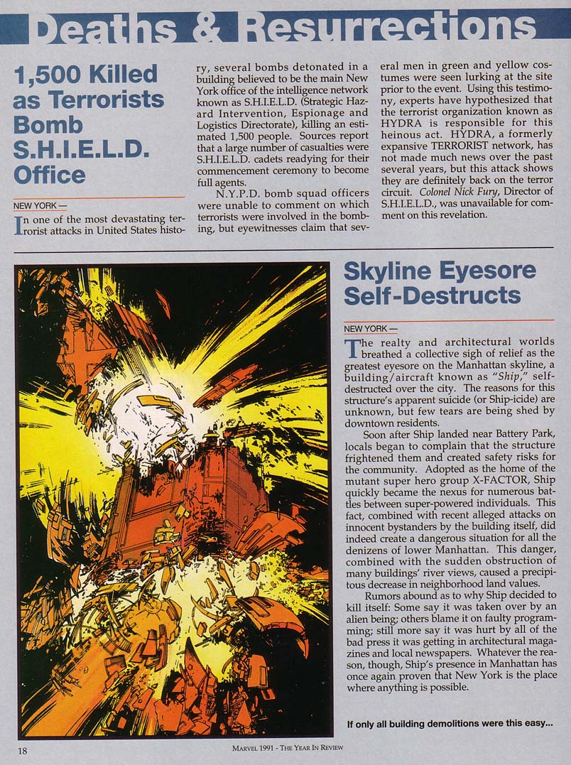 Read online Marvel: The Year-in-Review comic -  Issue #3 - 20
