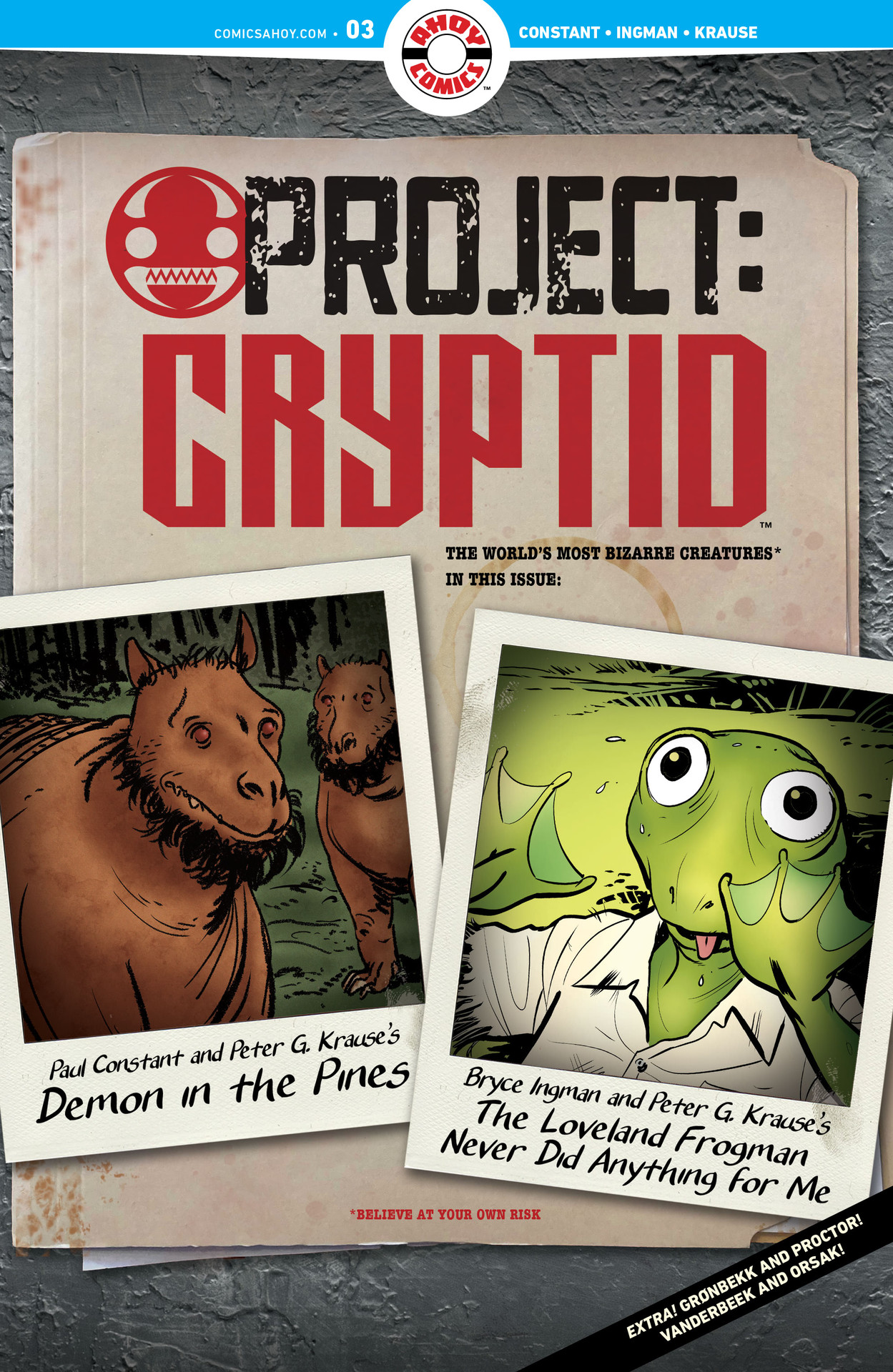 Read online Project Cryptid comic -  Issue #3 - 1