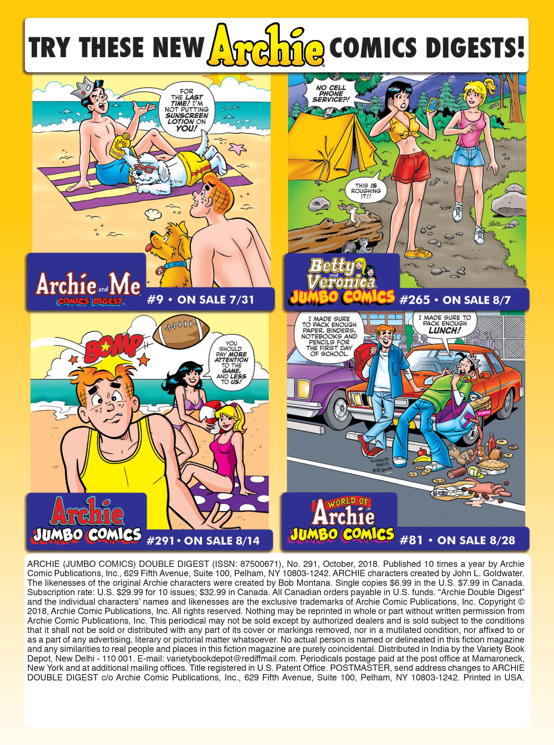 Read online Archie's Double Digest Magazine comic -  Issue #291 - 182