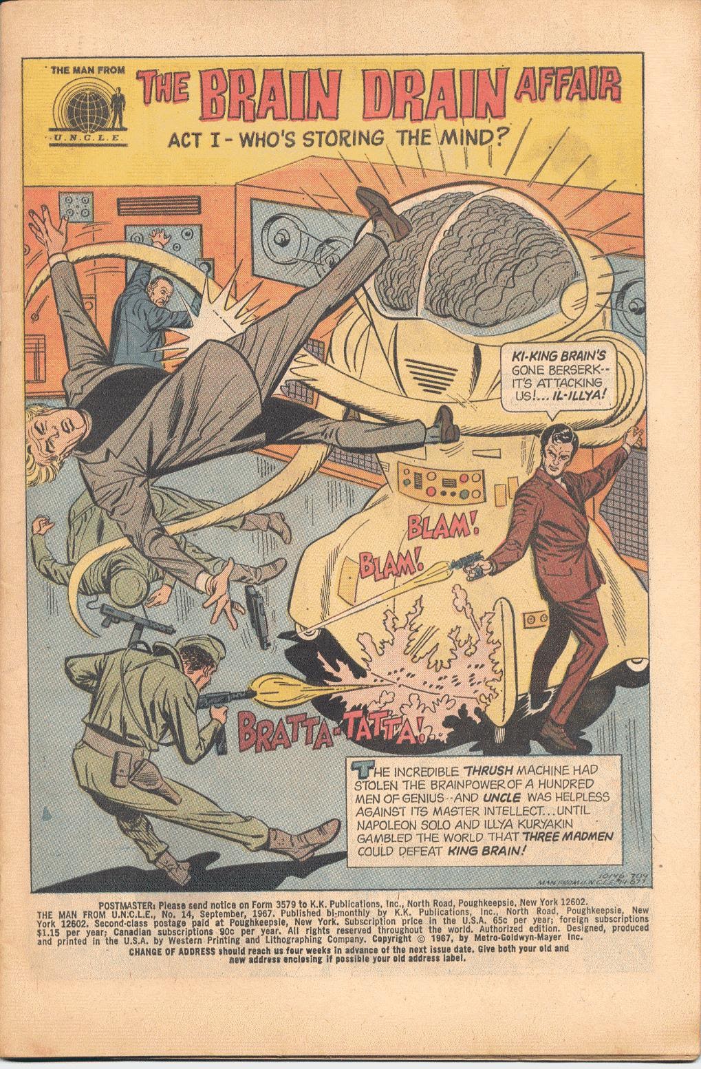 Read online The Man From U.N.C.L.E. comic -  Issue #14 - 2