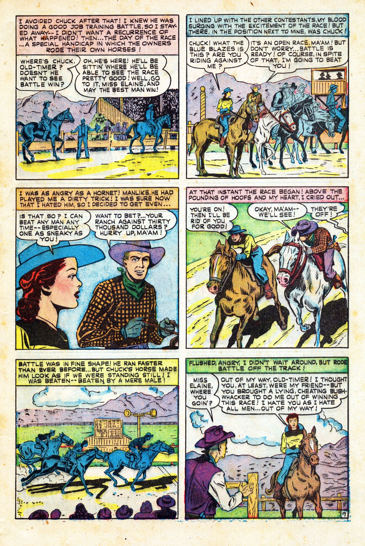 Read online Cowboy Romances comic -  Issue #3 - 9