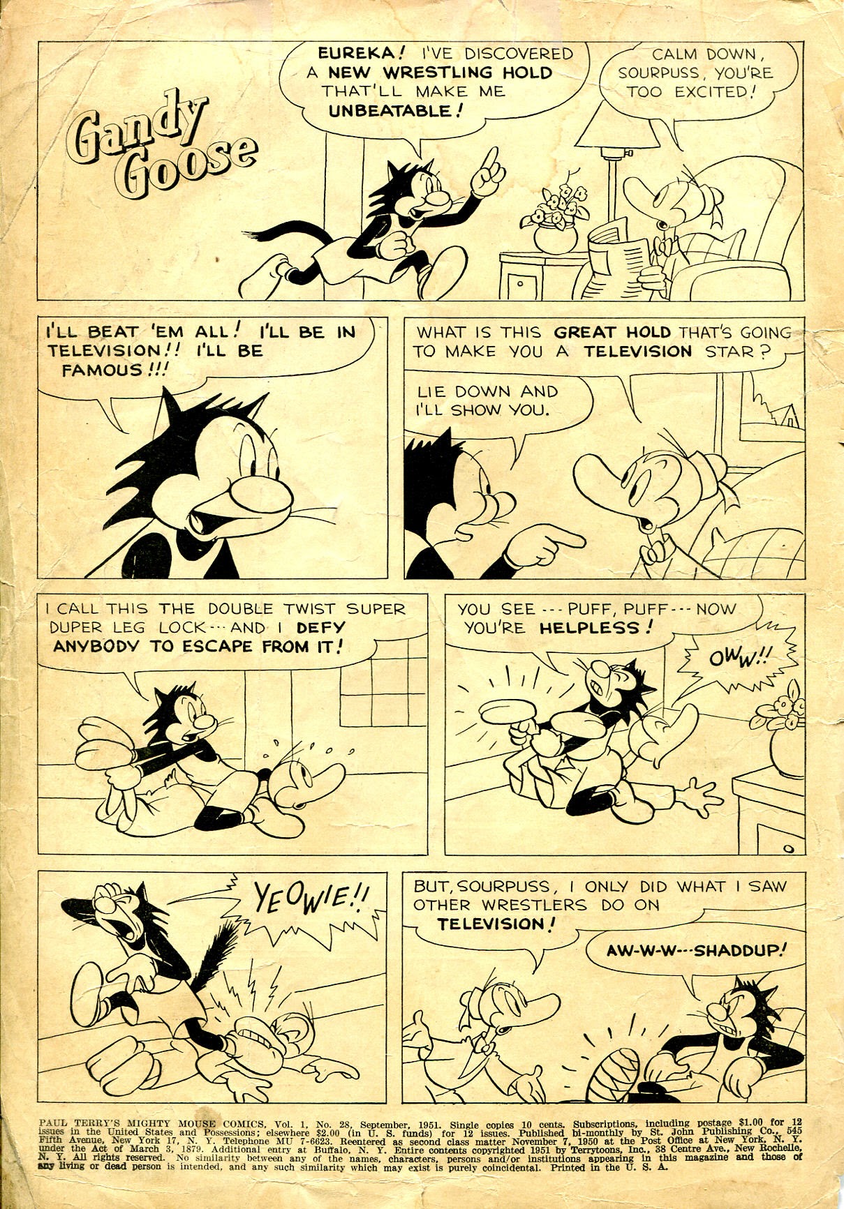 Read online Paul Terry's Mighty Mouse Comics comic -  Issue #28 - 2